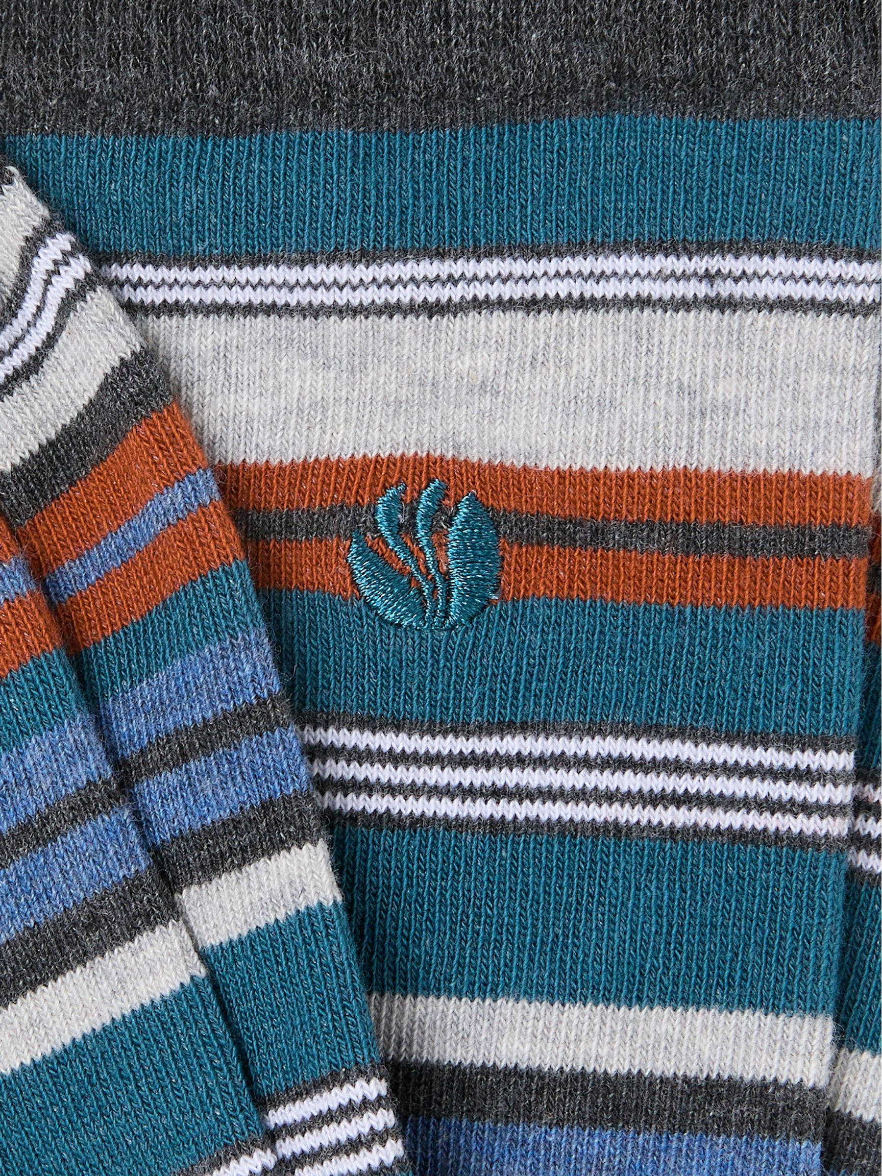 Grey Striped Socks - Image 2 of 2