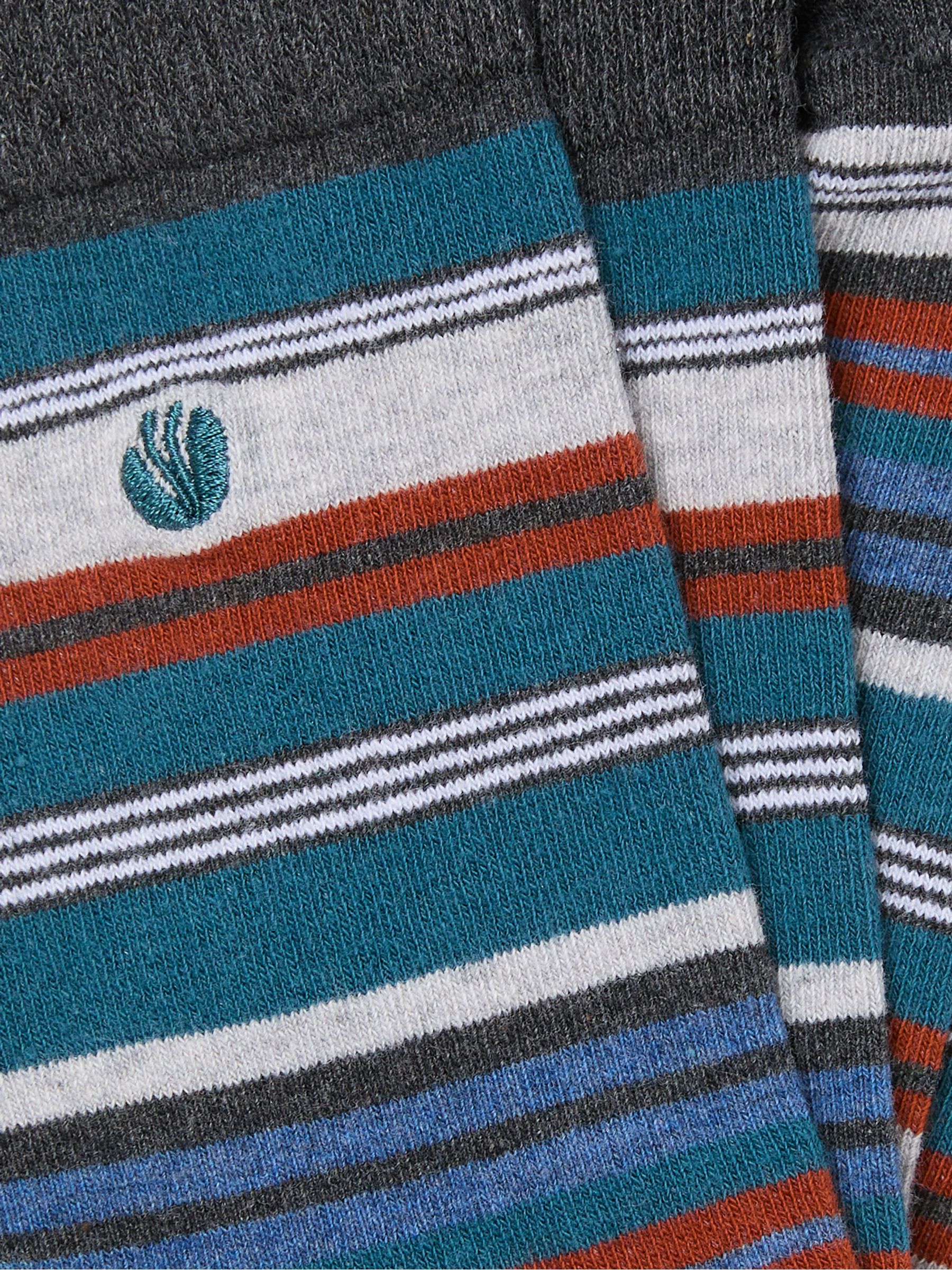 Burgundy Red Striped Socks - Image 2 of 2