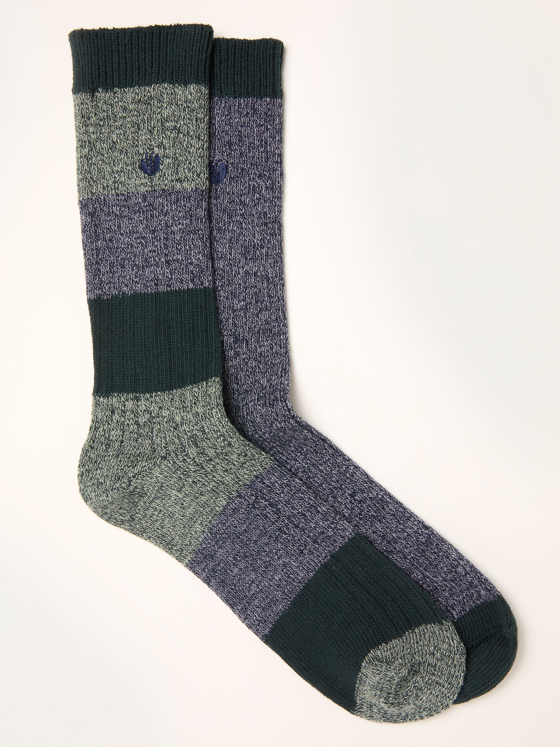 Blue 2 Pairs of Boot Socks - Image 1 of 2