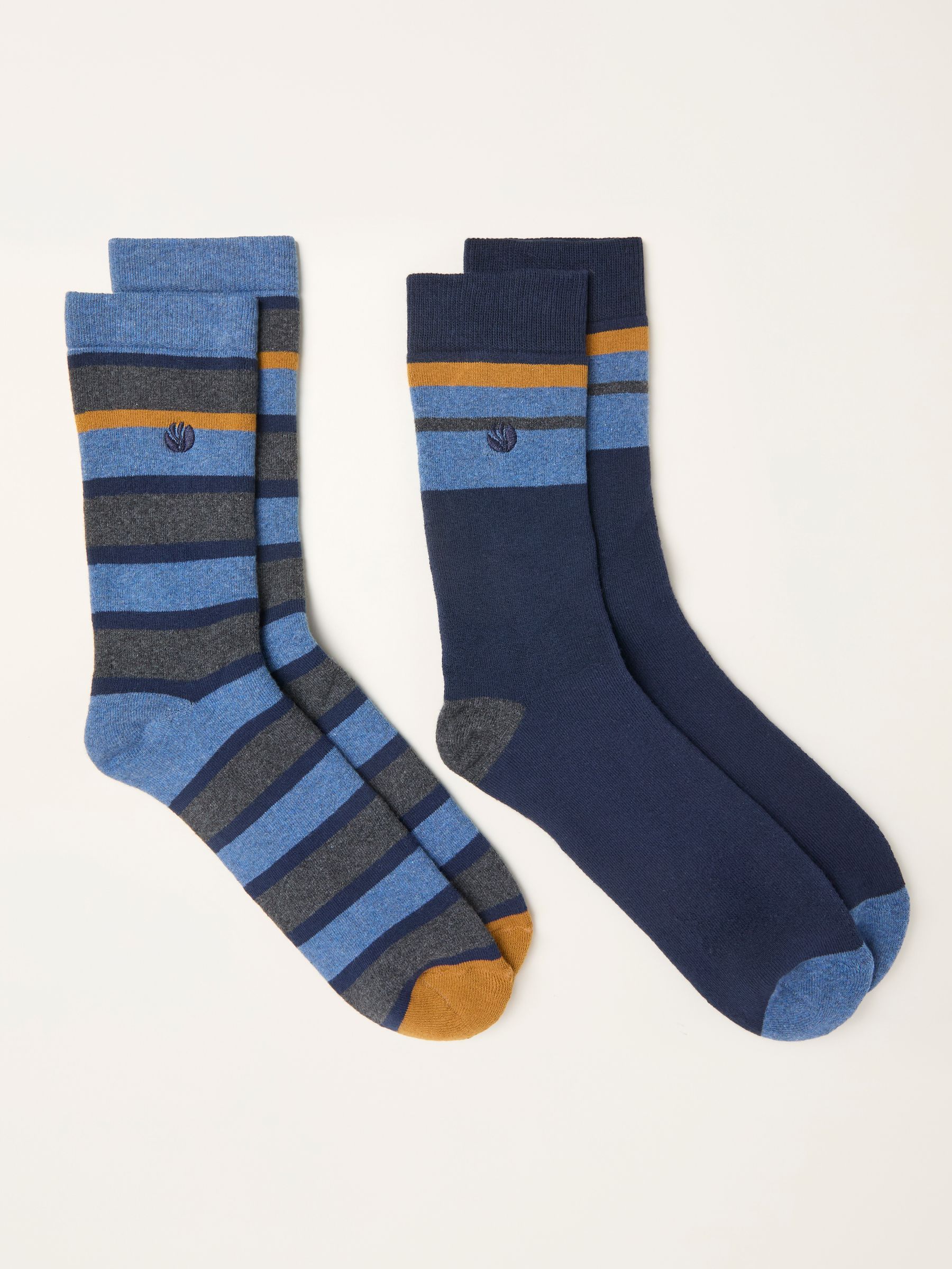 Navy 2 Pairs of Thermal Socks - Image 2 of 2