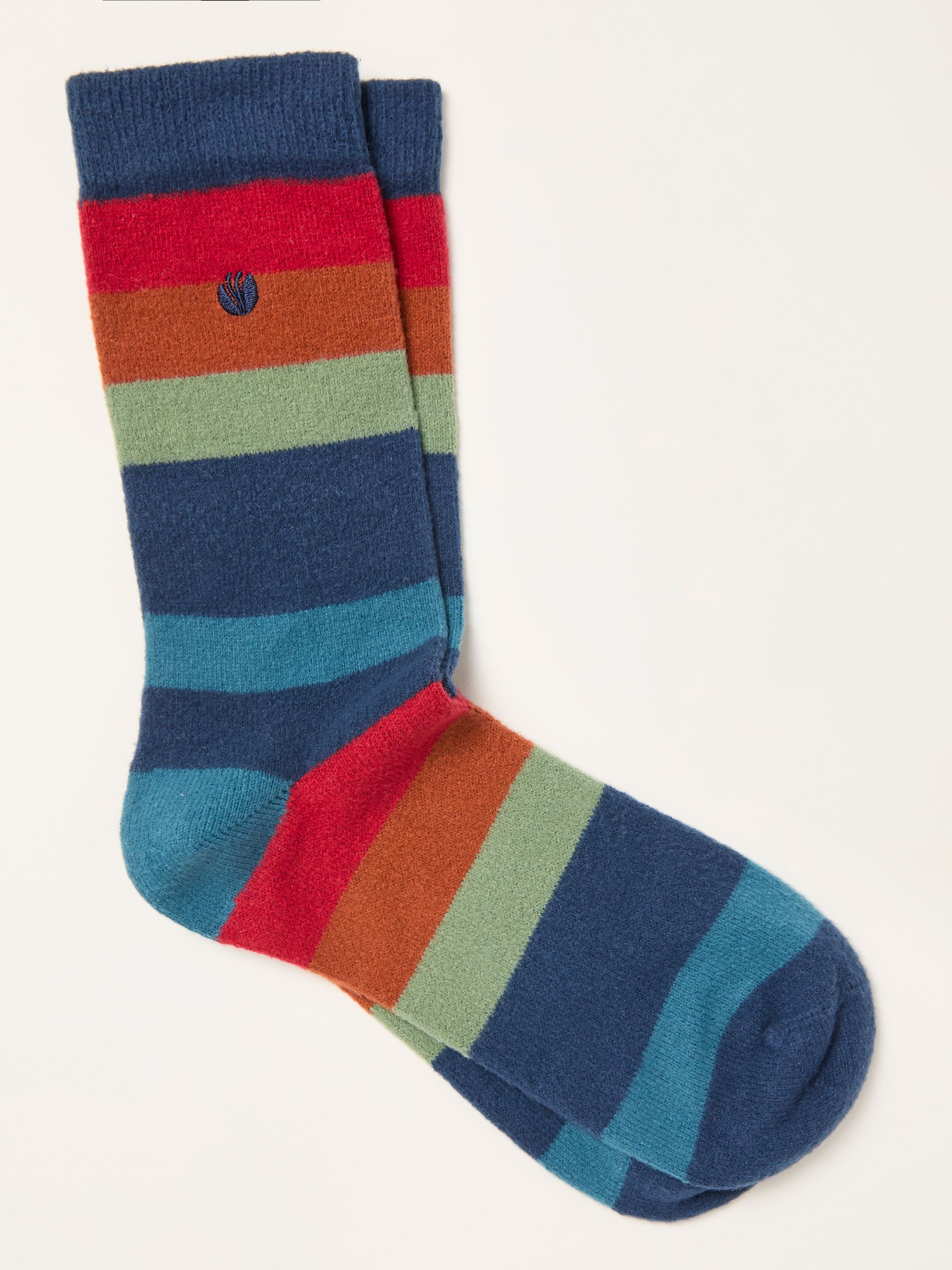 Multi Colour Cosy Striped Socks - Image 1 of 2