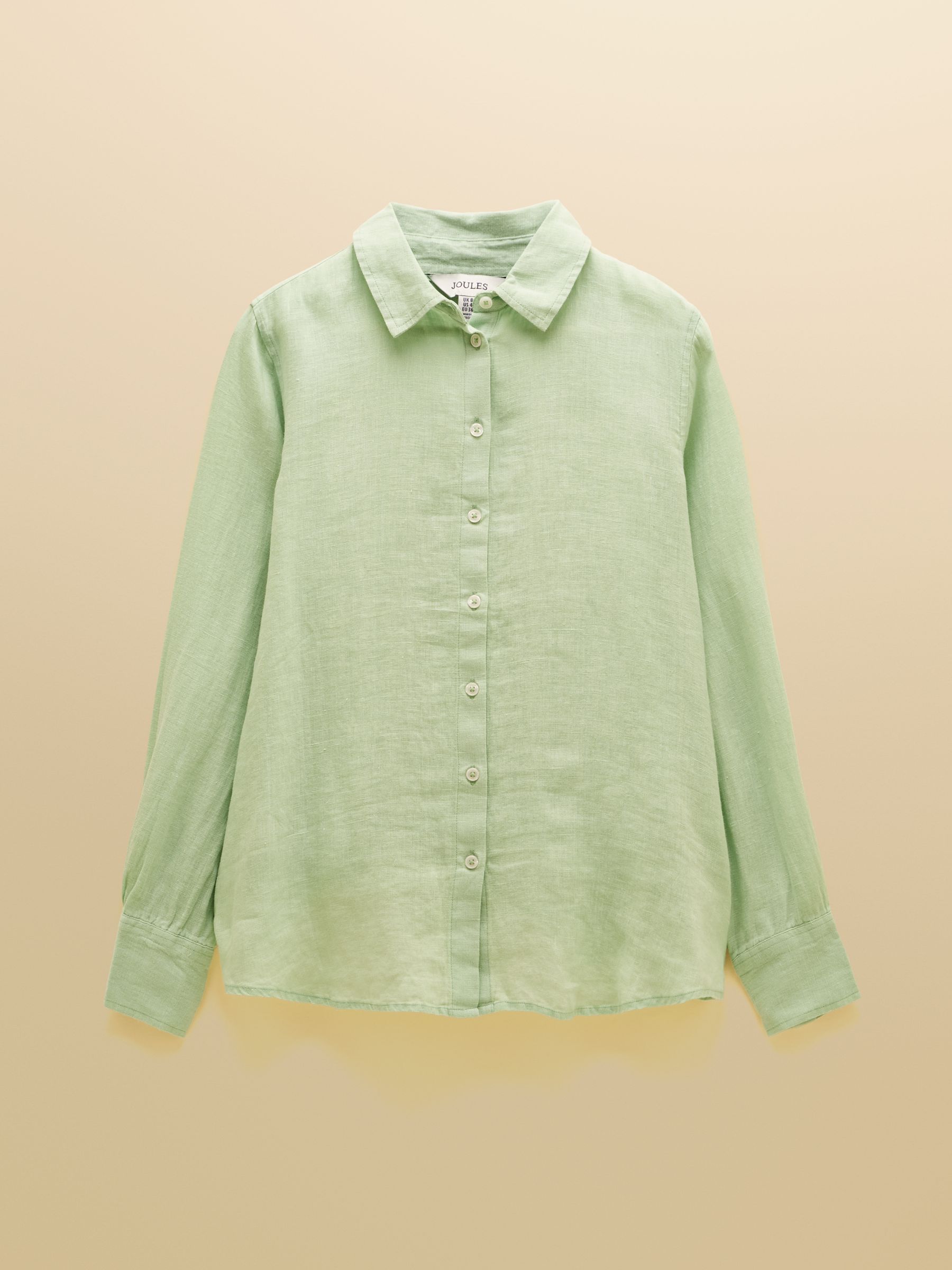 Anna Green Long Sleeve 100% Linen Shirt - Image 6 of 6