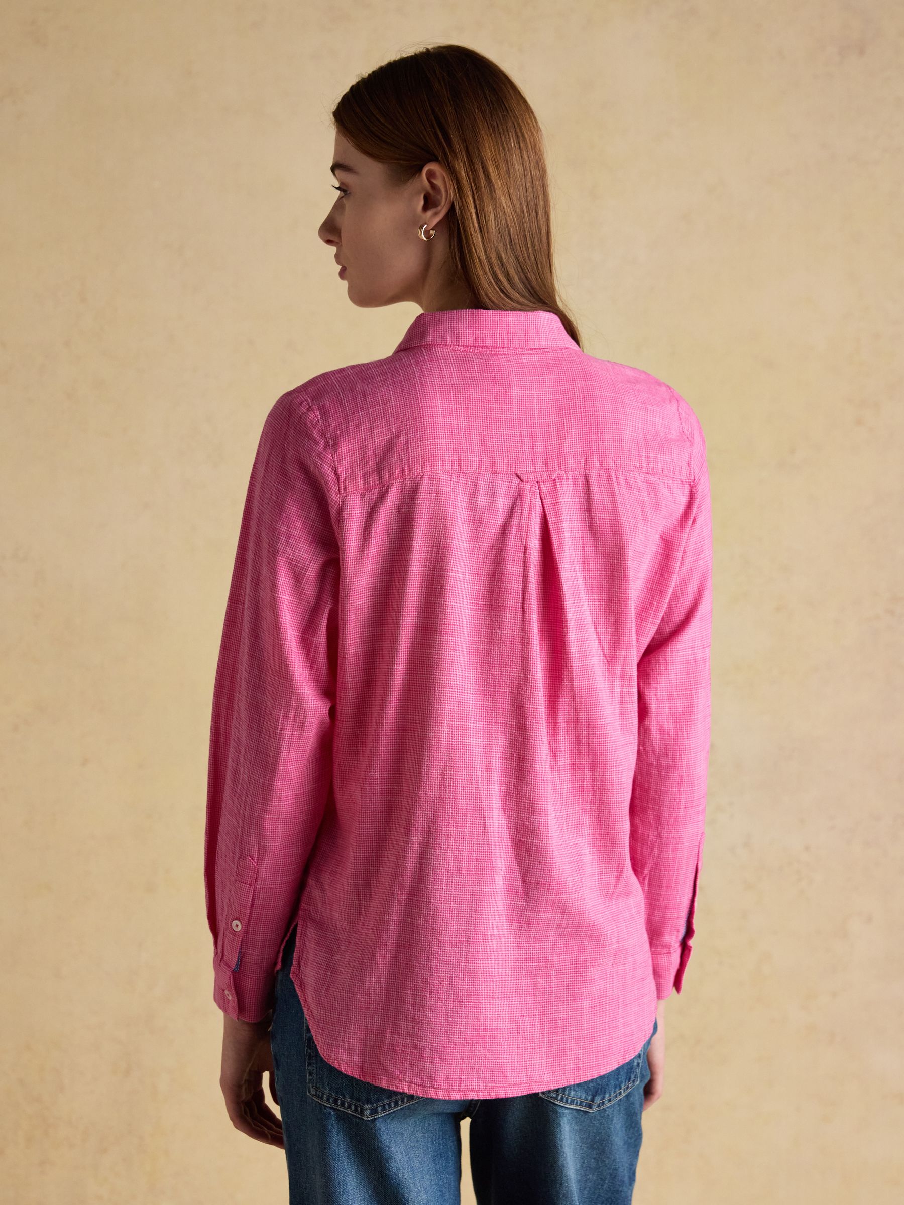 Ida Pink Long Sleeve Cotton Shirt - Image 2 of 8