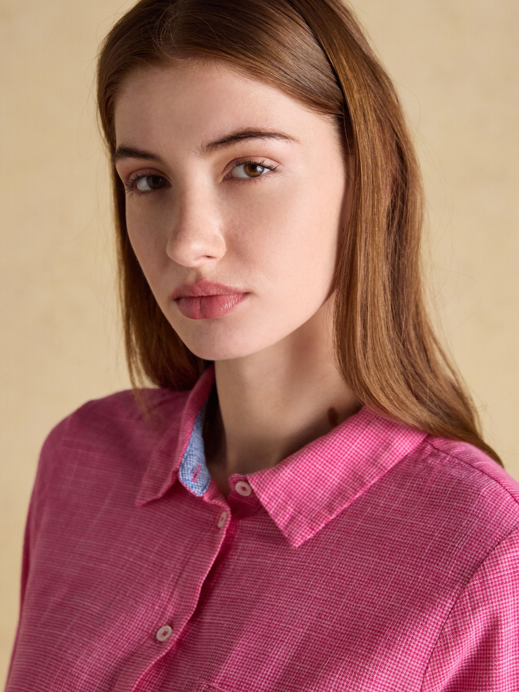 Ida Pink Long Sleeve Cotton Shirt - Image 5 of 8