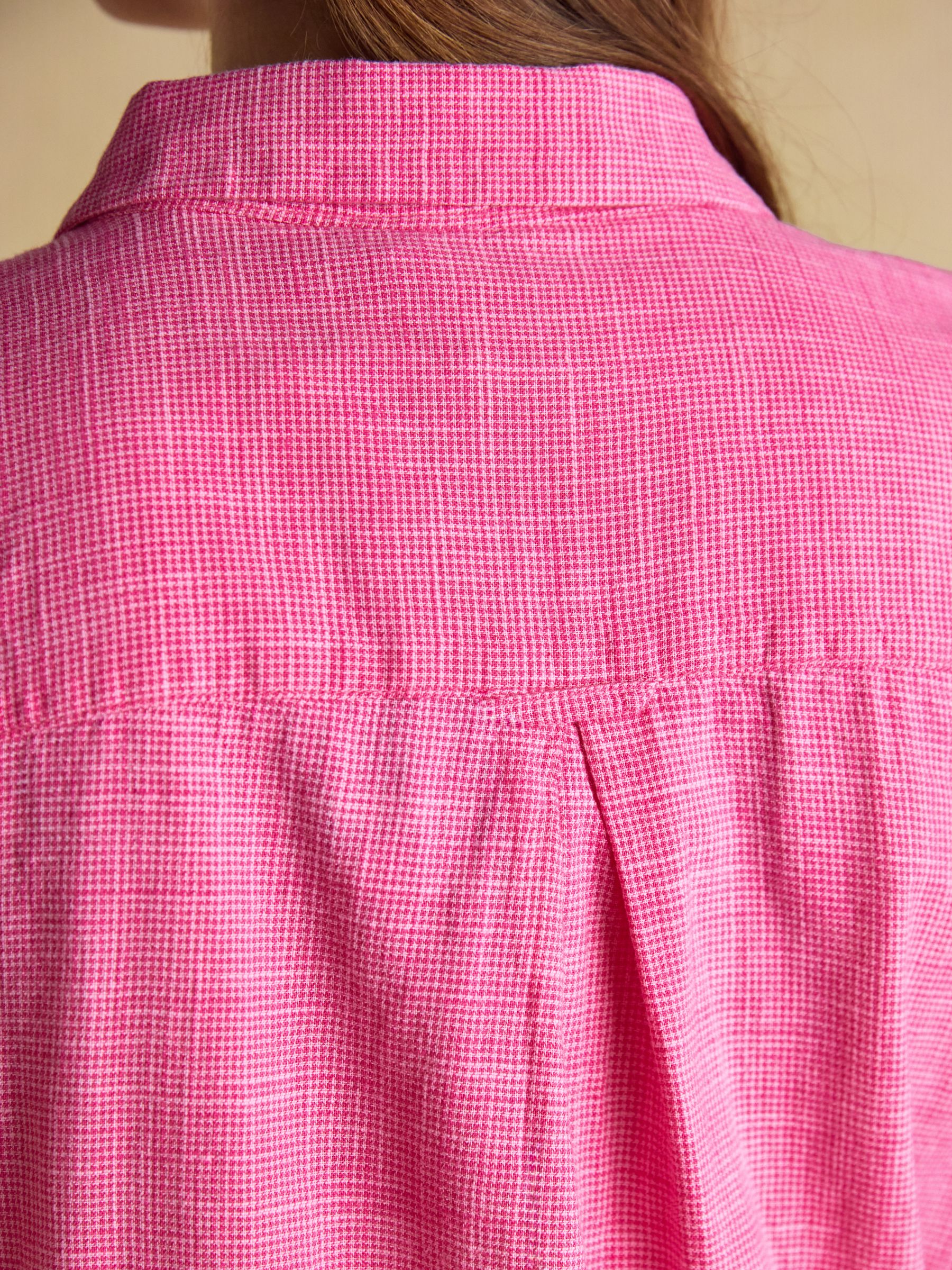 Ida Pink Long Sleeve Cotton Shirt - Image 7 of 8