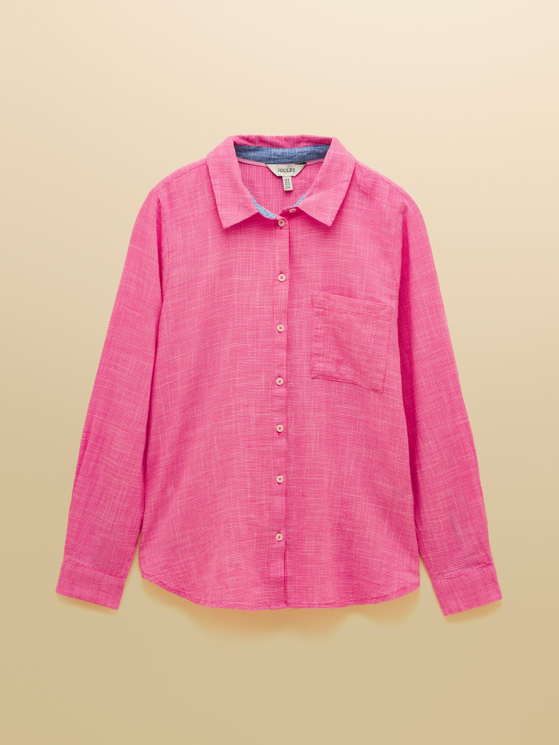 Ida Pink Long Sleeve Cotton Shirt - Image 8 of 8
