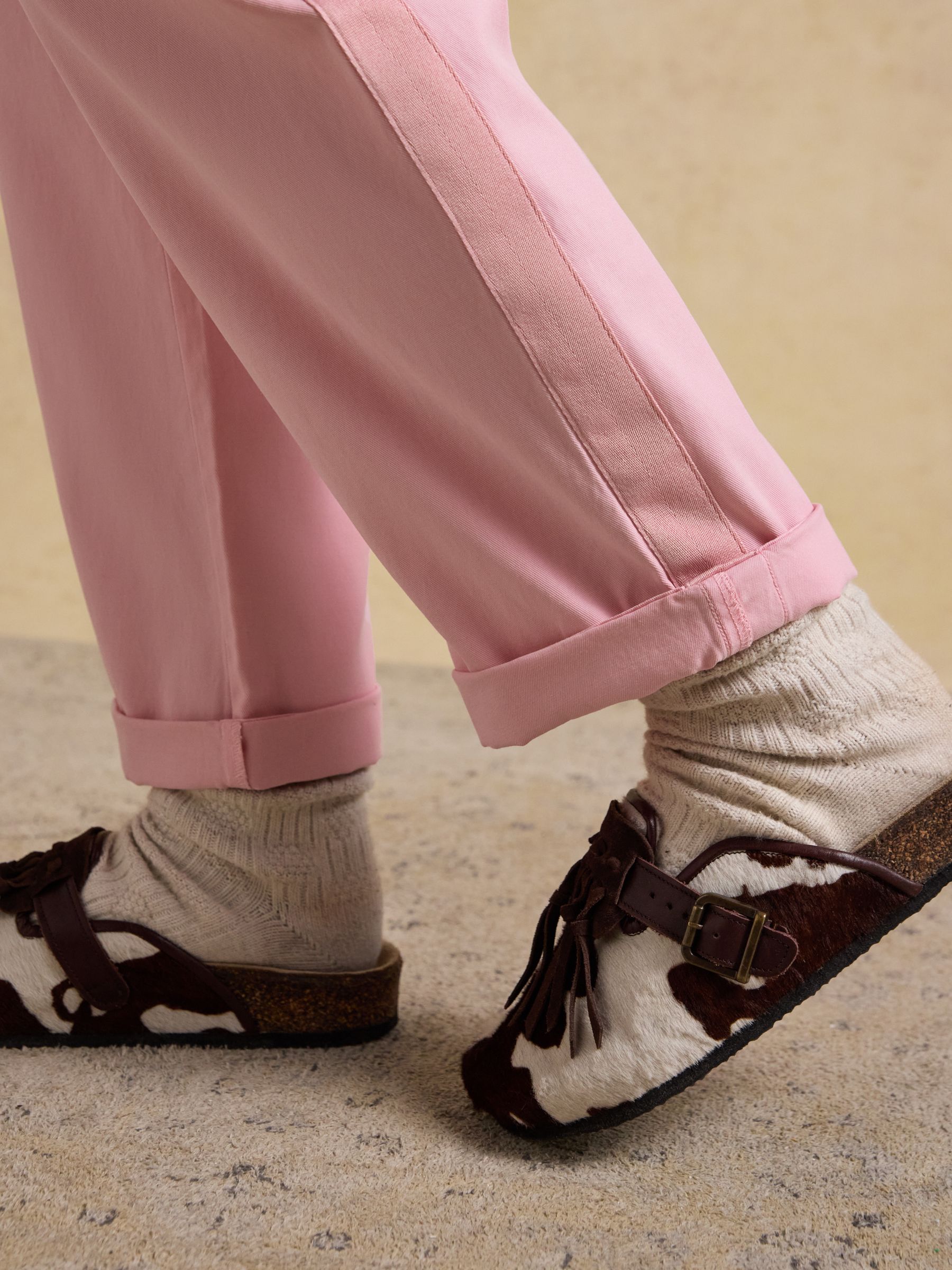 Pink Relaxed Chino Tapered Trousers - Image 3 of 8