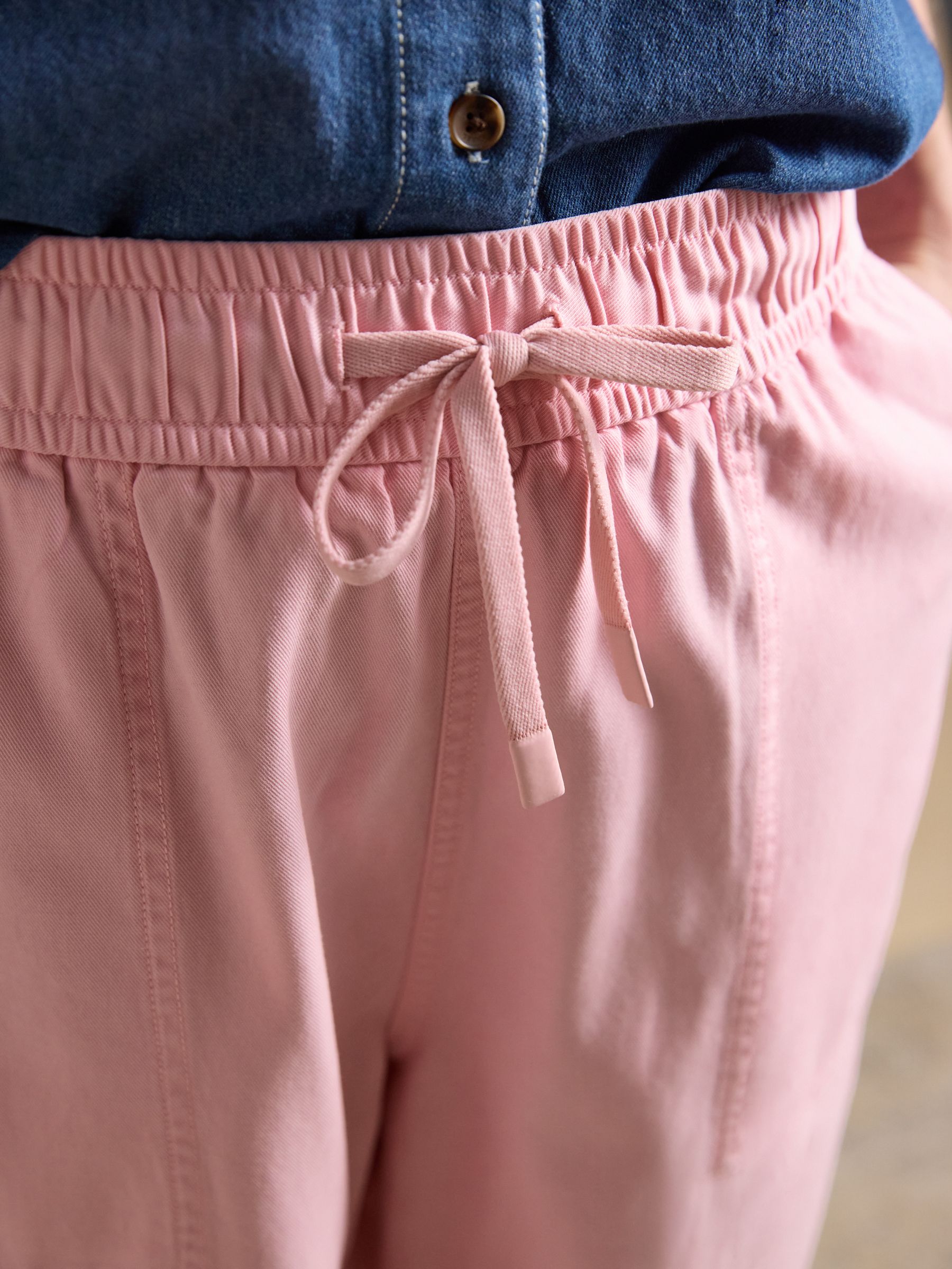 Pink Relaxed Chino Tapered Trousers - Image 6 of 8