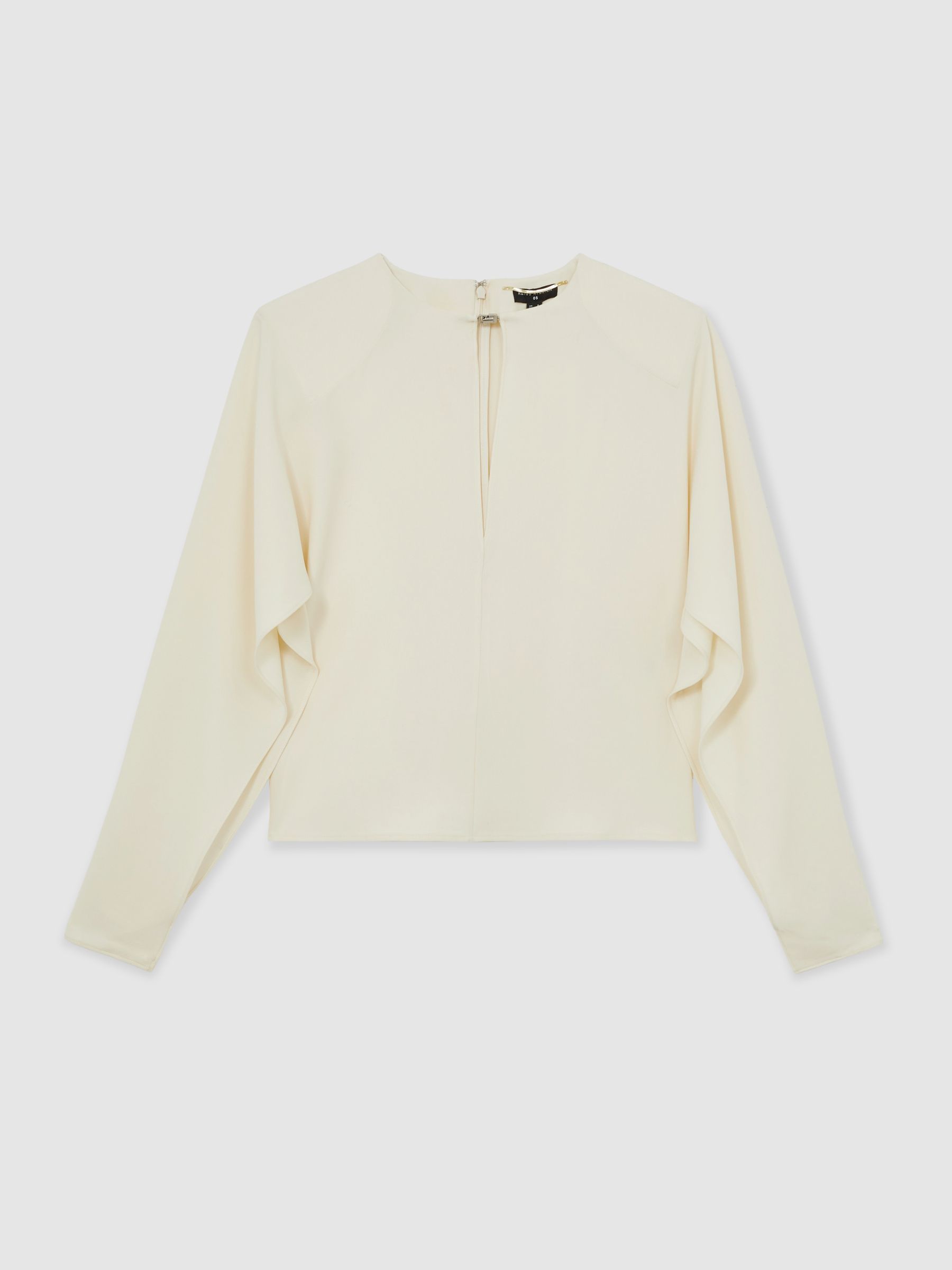 Atelier Crepe Turn-Lock Top in Cream - Image 2 of 7