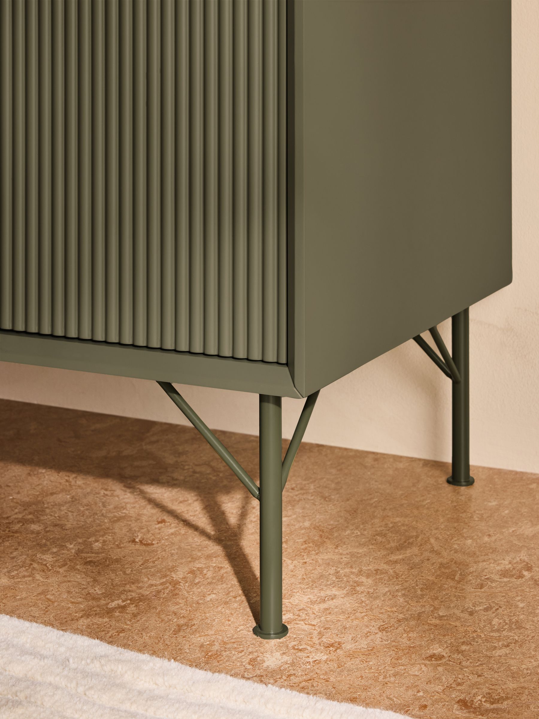 Elian Small Sideboard in Green - Image 2 of 5