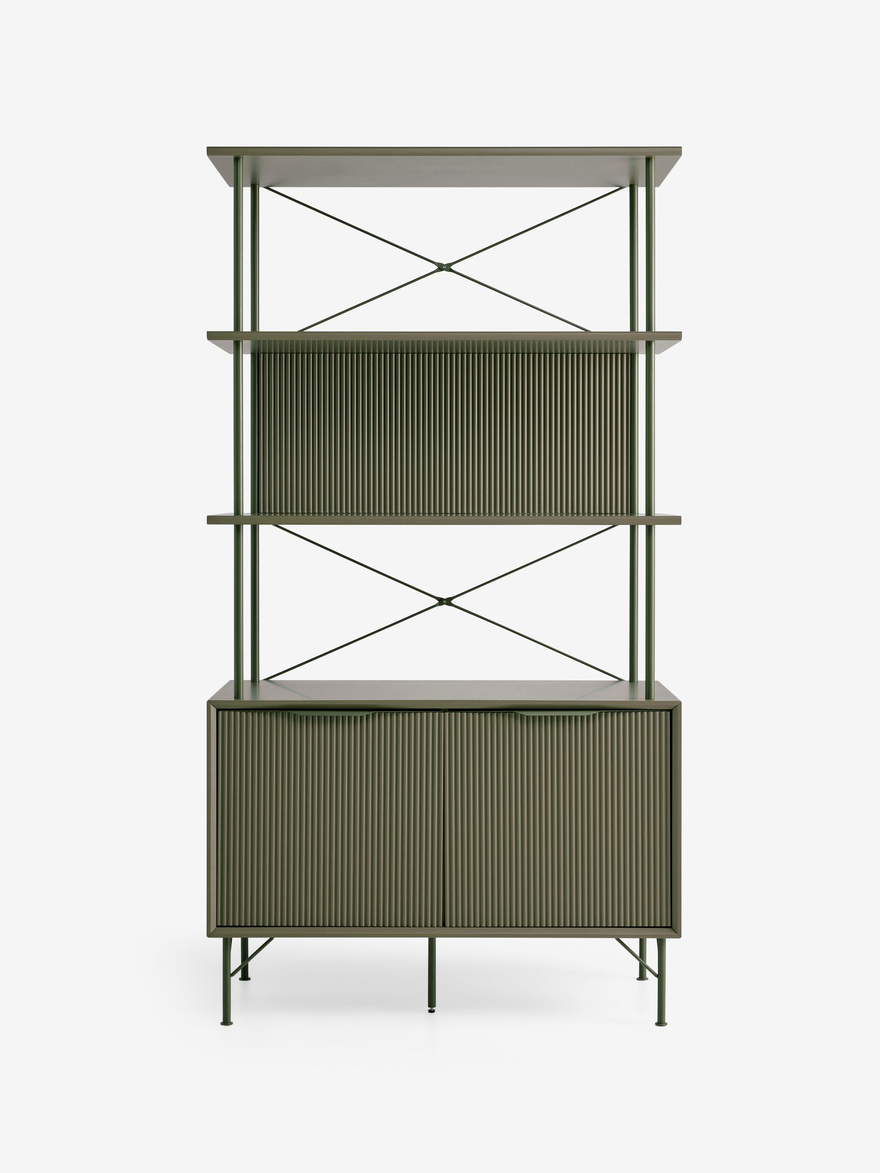 Elian Shelving Unit in Green - Image 5 of 6