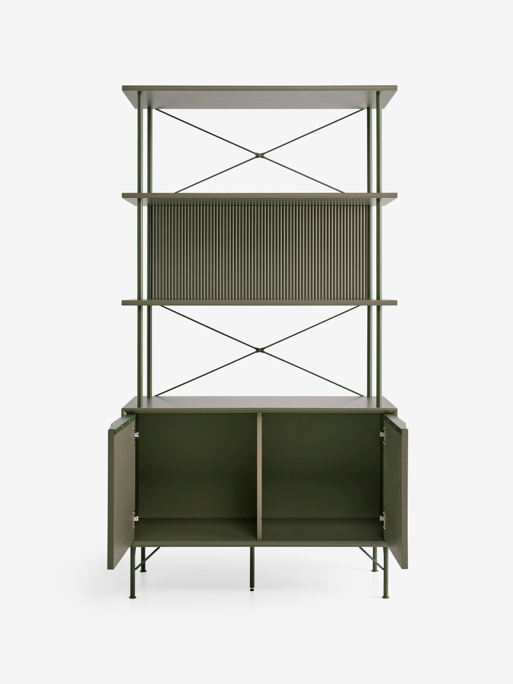 Elian Shelving Unit in Green - Image 6 of 6