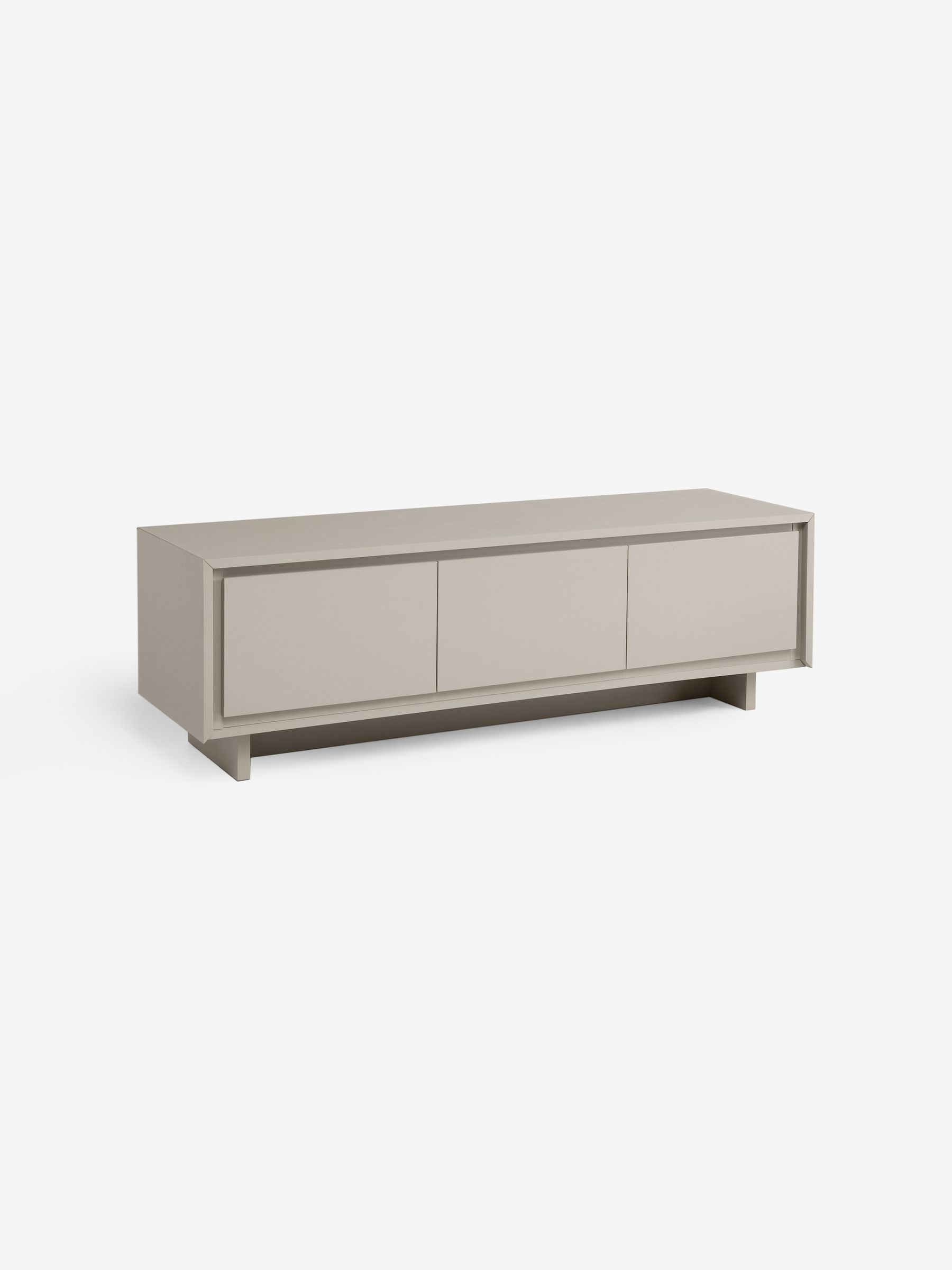 Kaci Wide Up to 50 Inch TV Unit in Natural Greige Wood Effect - Image 2 of 2