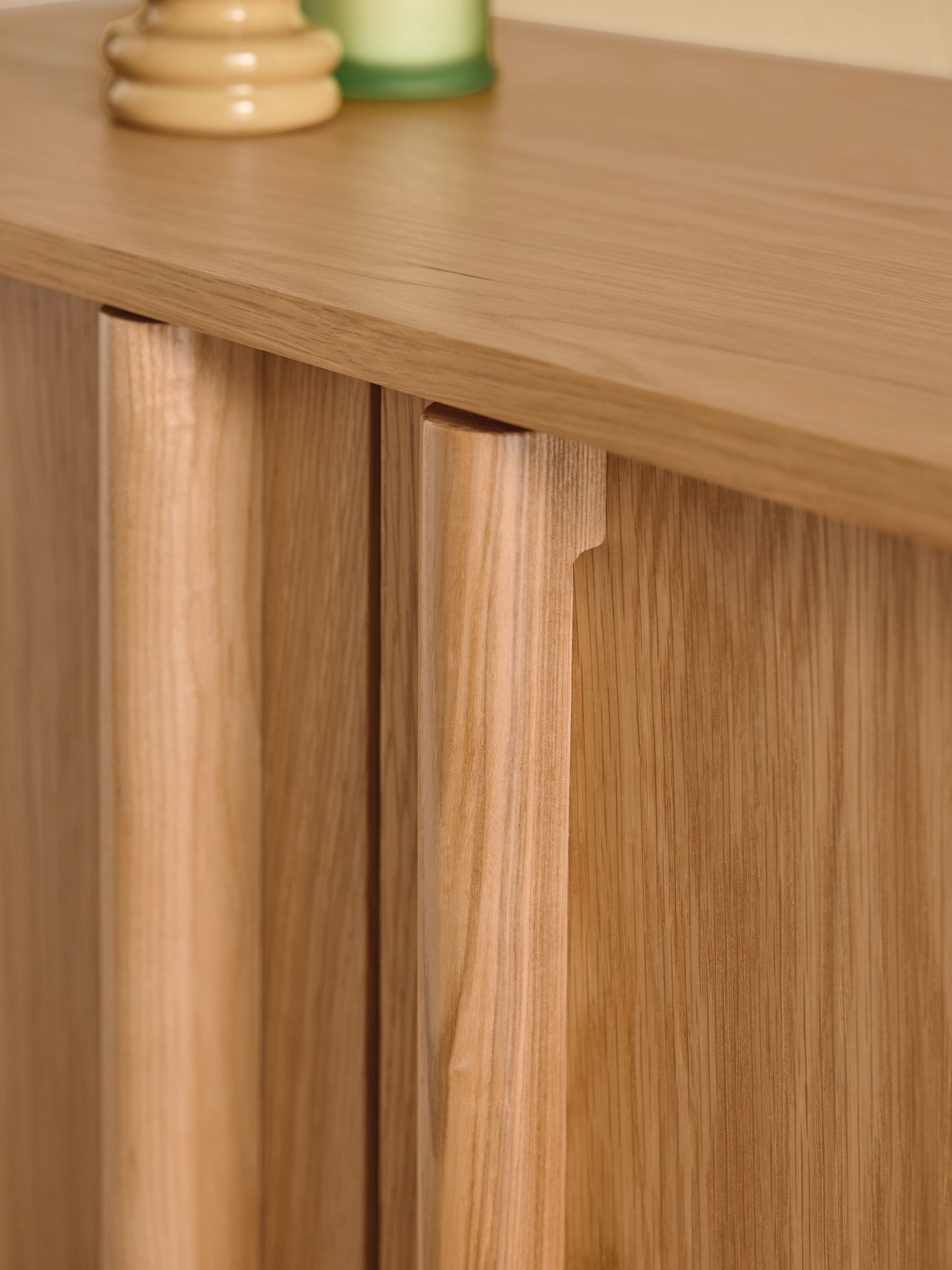 Reeve Tall Large Sideboard in Oak - Image 2 of 6 Reeve Tall Large Sideboard in Oak - Image 2 of 6