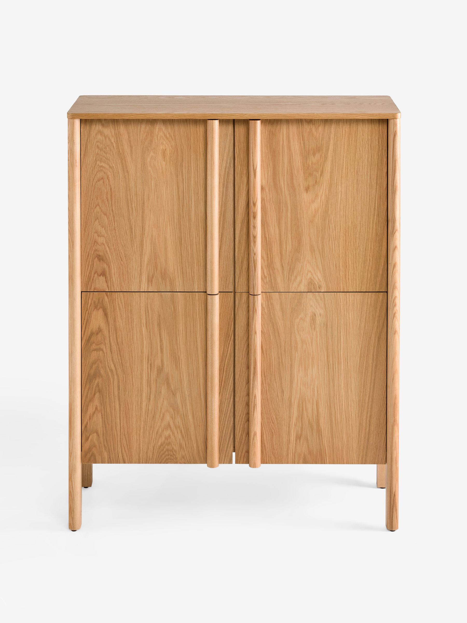 Reeve Tall Large Sideboard in Oak - Image 4 of 6