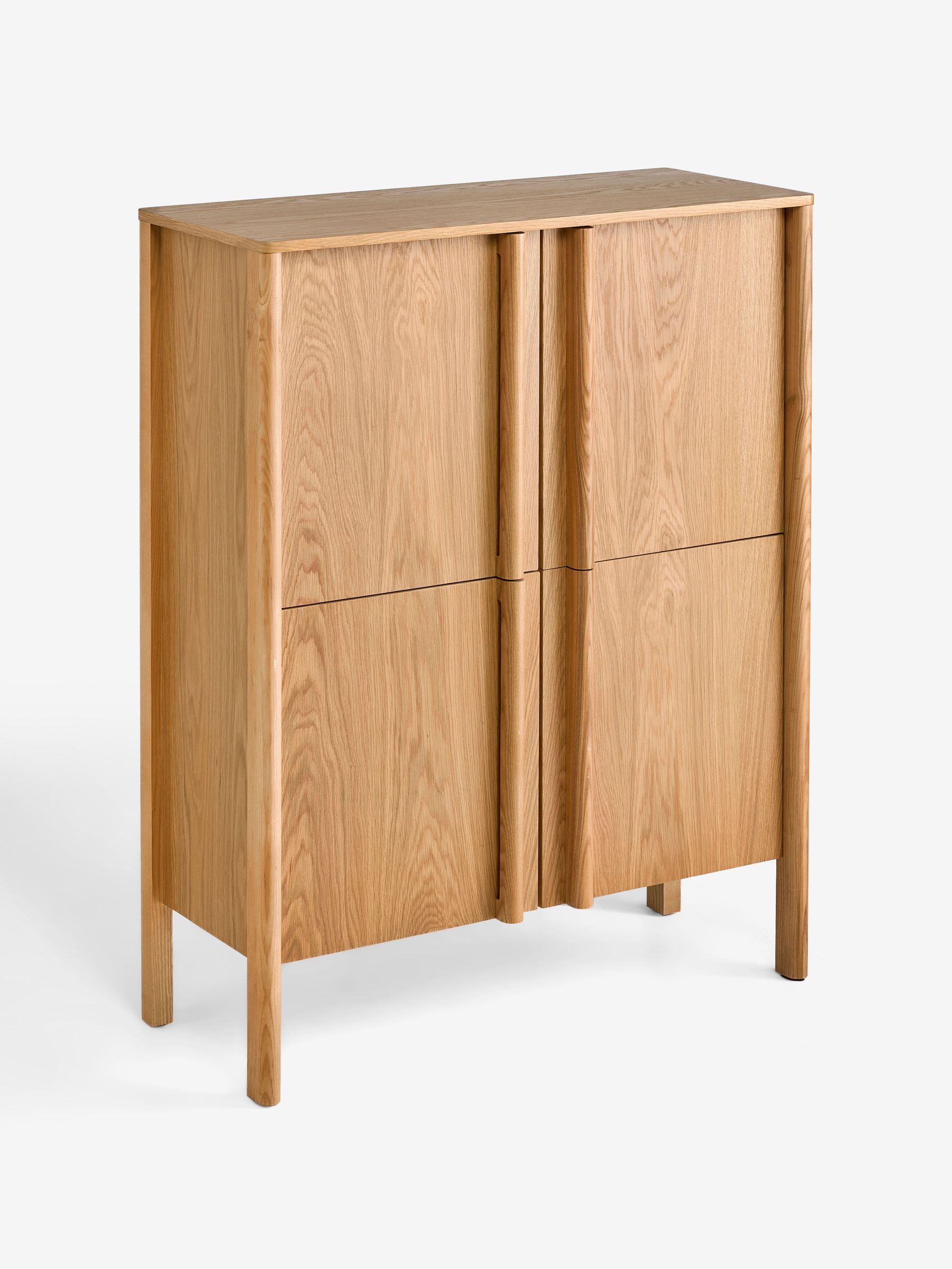Reeve Tall Large Sideboard in Oak - Image 5 of 6