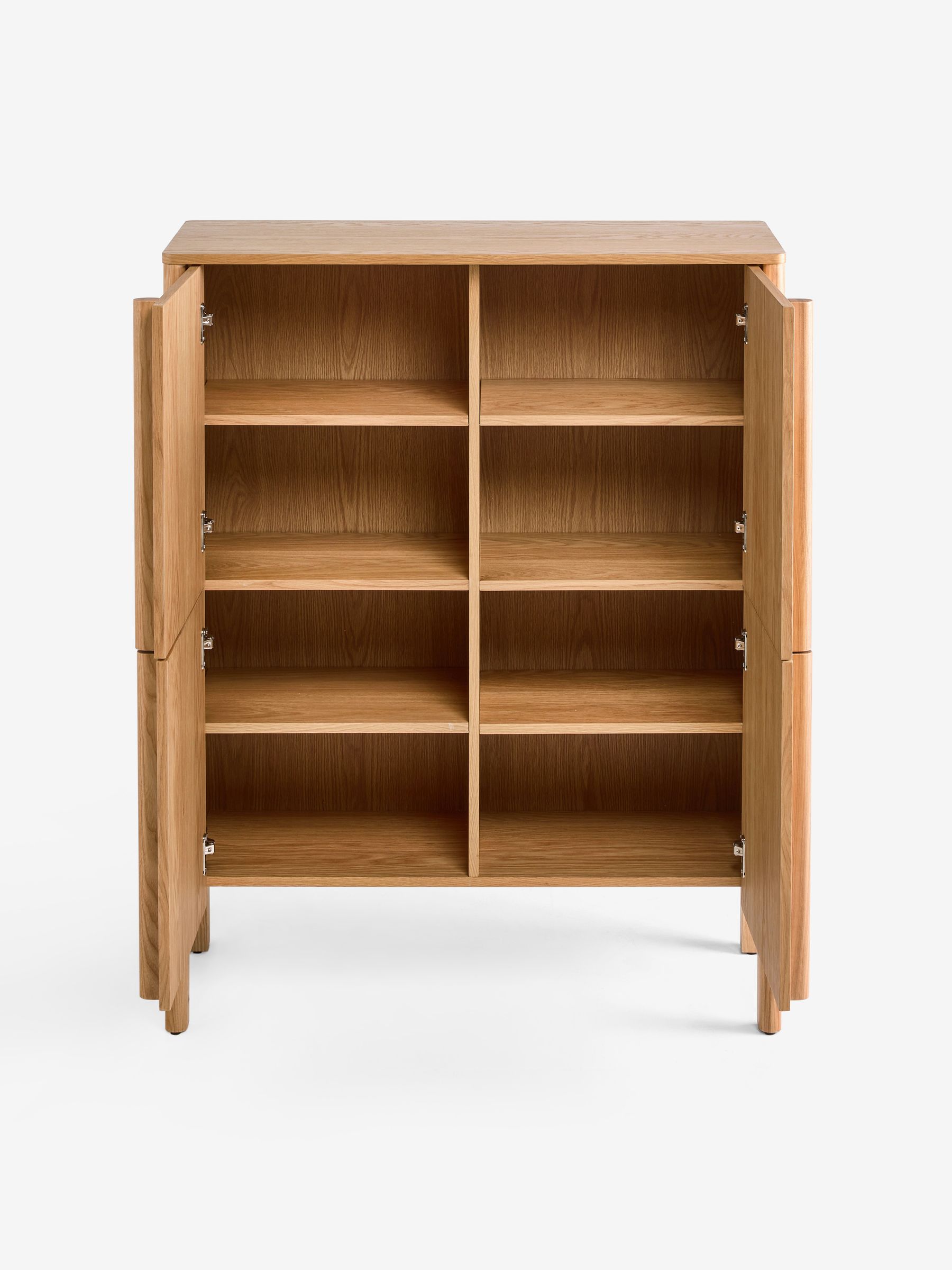 Reeve Tall Large Sideboard in Oak - Image 6 of 6