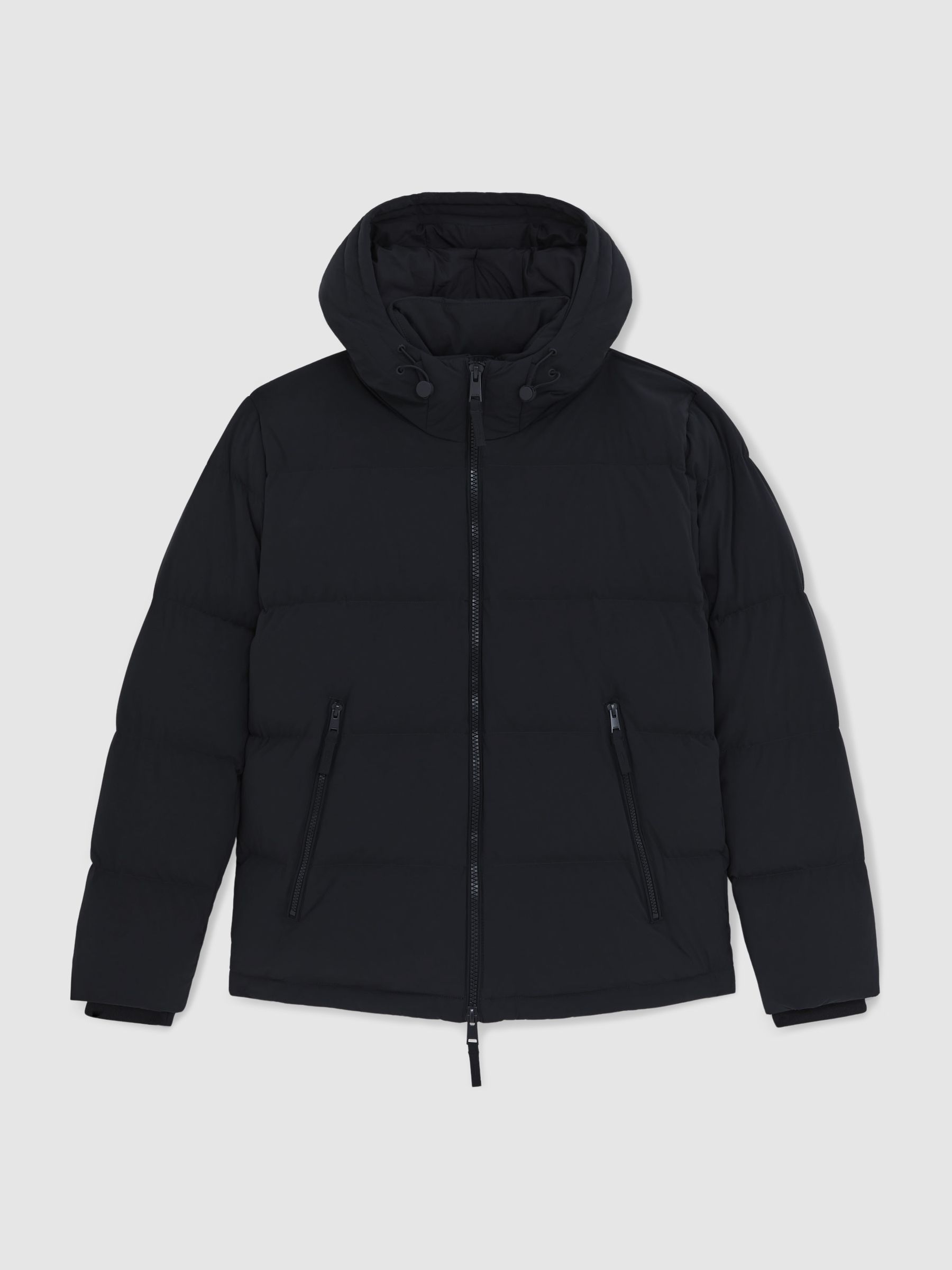 Quilted Zip-Through Puffer Jacket in Navy - Image 2 of 7