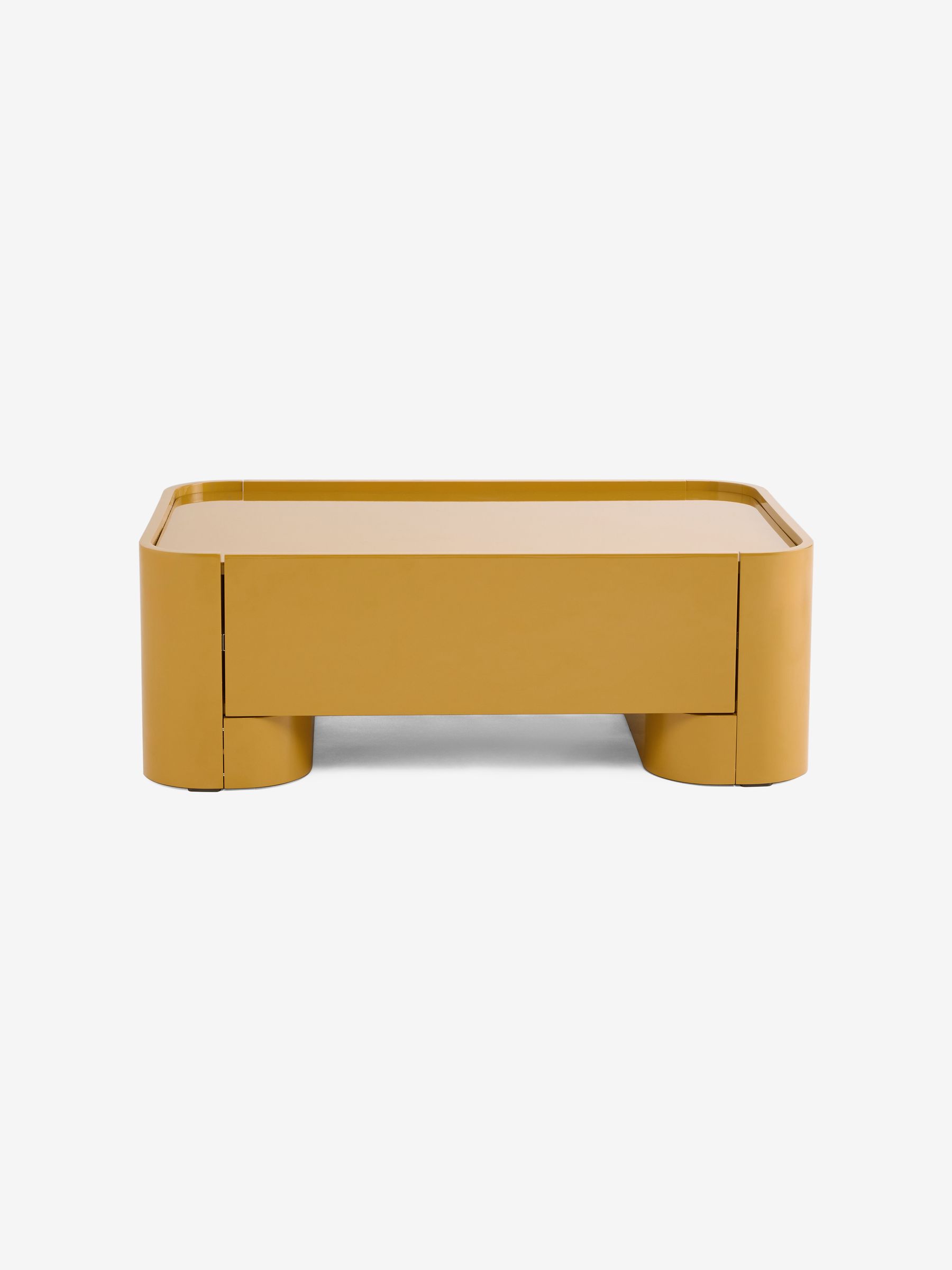 Kain Storage Coffee Table in Cumin Yellow Gloss - Image 5 of 5 Kain Storage Coffee Table in Cumin Yellow Gloss - Image 5 of 5