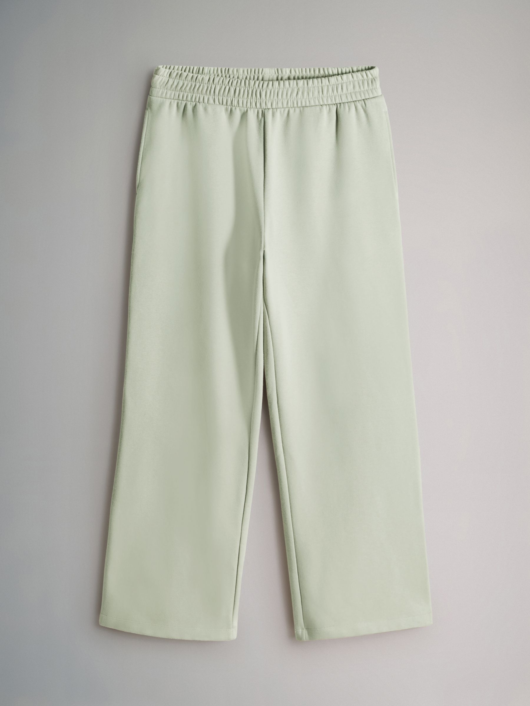 Light Green 2 Pack Quarter Zip Funnel Neck Jumper and Wide Leg Jogger Set - Image 3 of 5
