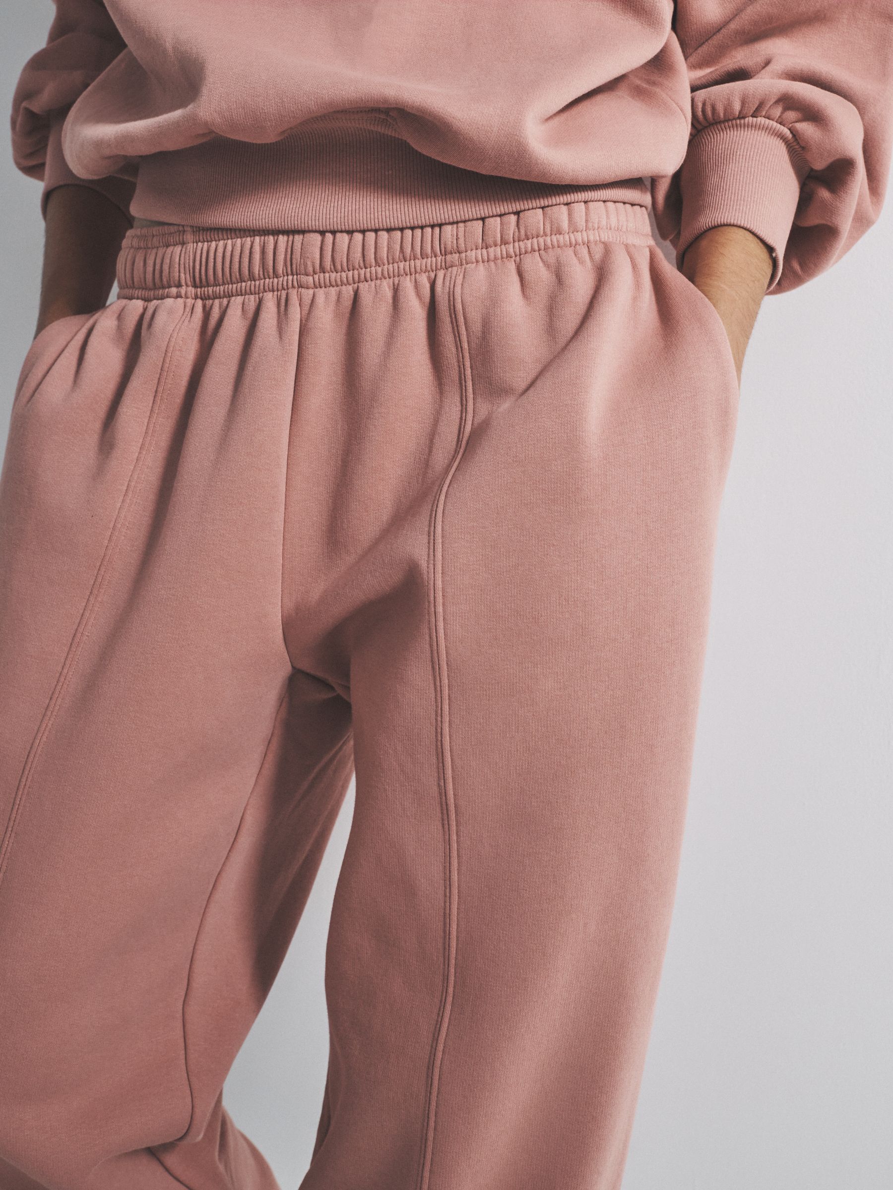 Pink Oversized Raglan Sweatshirt and Barrel Leg Jogger Co-Ord Set - Image 6 of 6 Pink Oversized Raglan Sweatshirt and Barrel Leg Jogger Co-Ord Set - Image 6 of 6