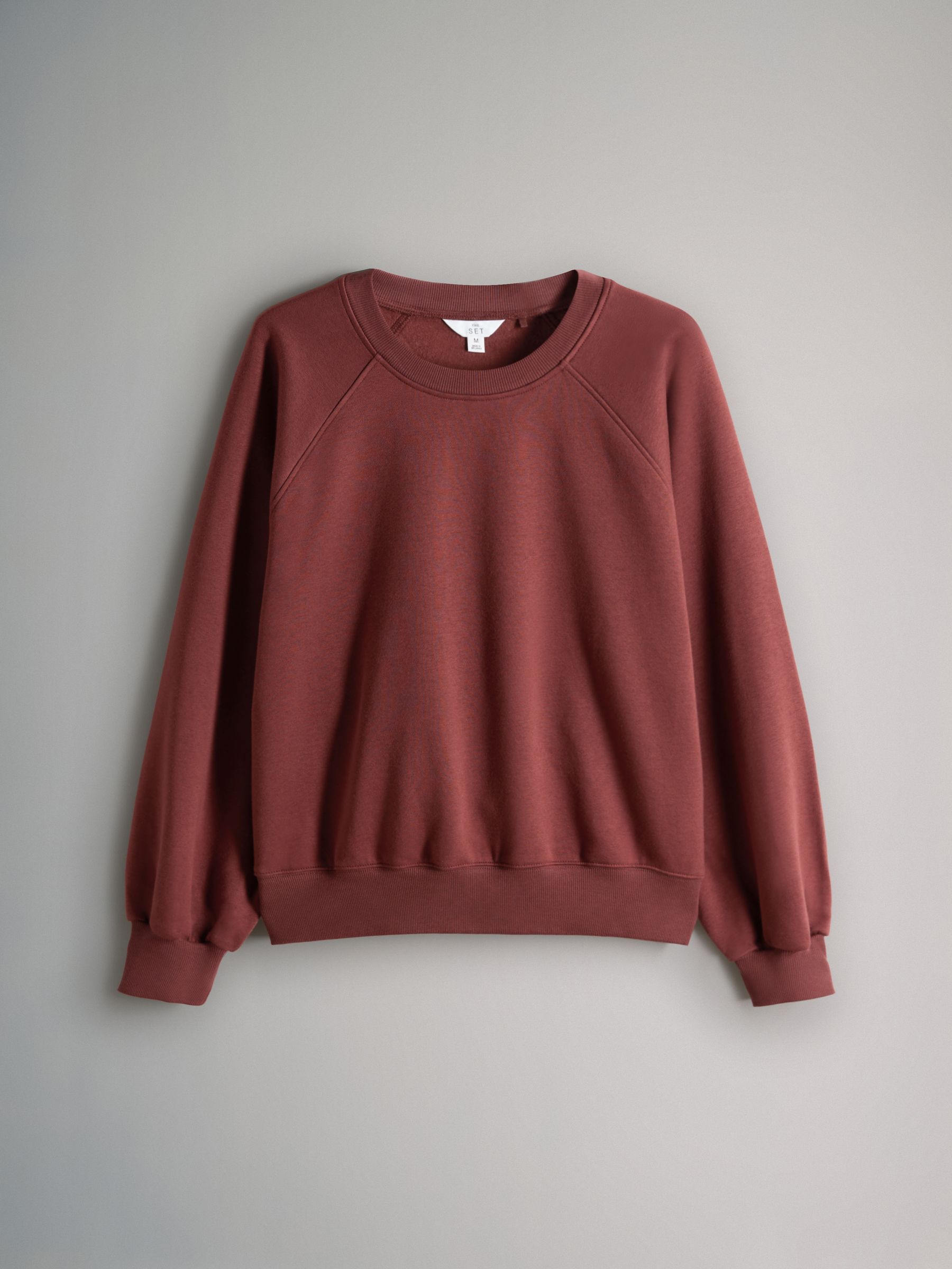 Chocolate Brown/Pinks/Cream 4 Pack Raglan Sweat Tops - Image 2 of 6