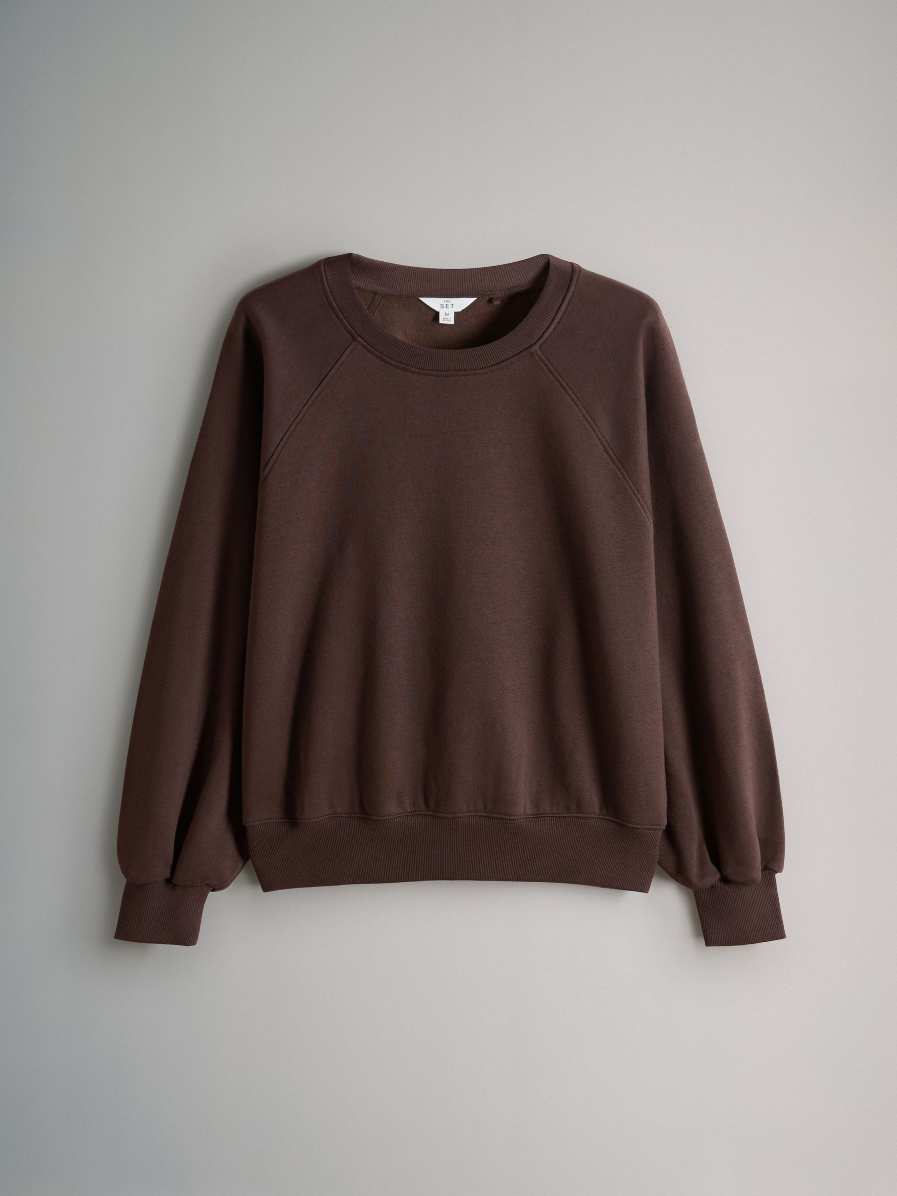 Chocolate Brown/Pinks/Cream 4 Pack Raglan Sweat Tops - Image 3 of 6