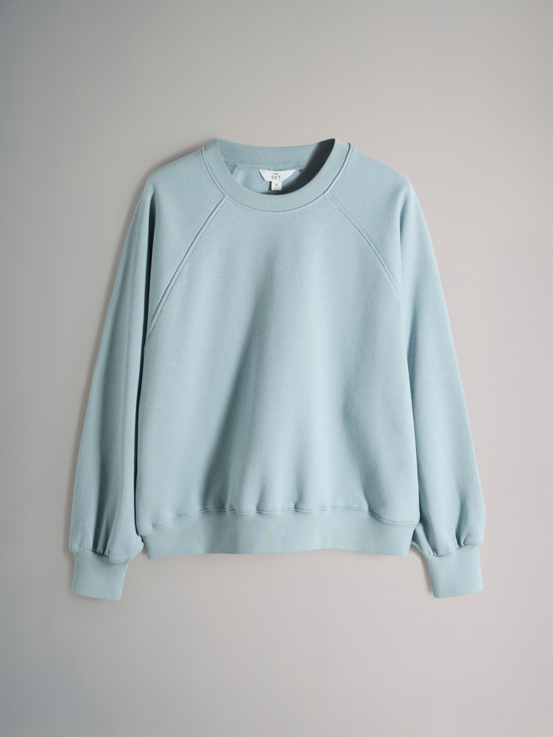 Blue/Light Blue/Cream 3 Pack Raglan Sweat Tops - Image 2 of 6 Blue/Light Blue/Cream 3 Pack Raglan Sweat Tops - Image 2 of 6