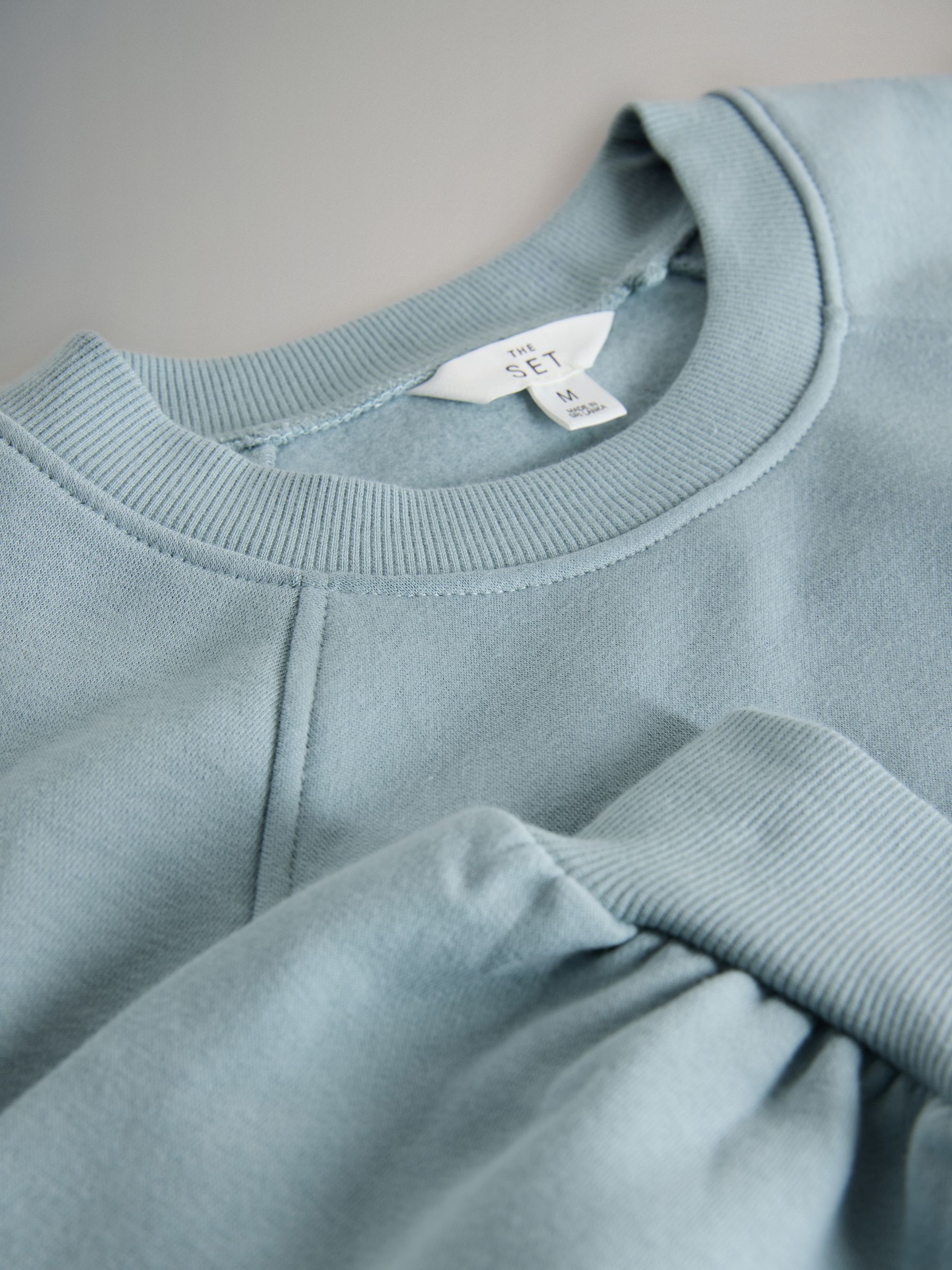 Blue/Light Blue/Cream 3 Pack Raglan Sweat Tops - Image 6 of 6