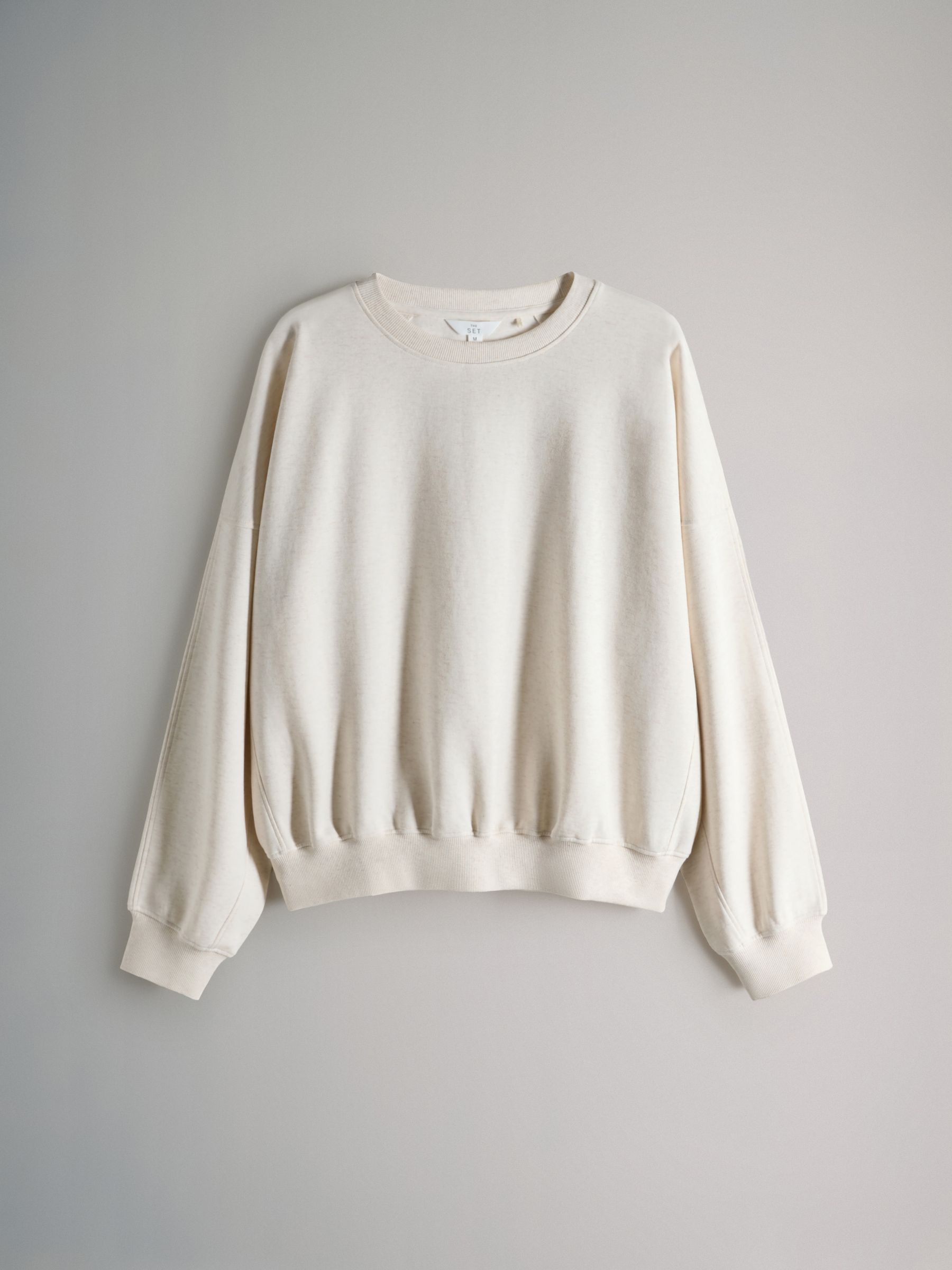 2 Pack Relaxed Crew Sweatshirt Chocolate Brown/Cream - Image 2 of 5