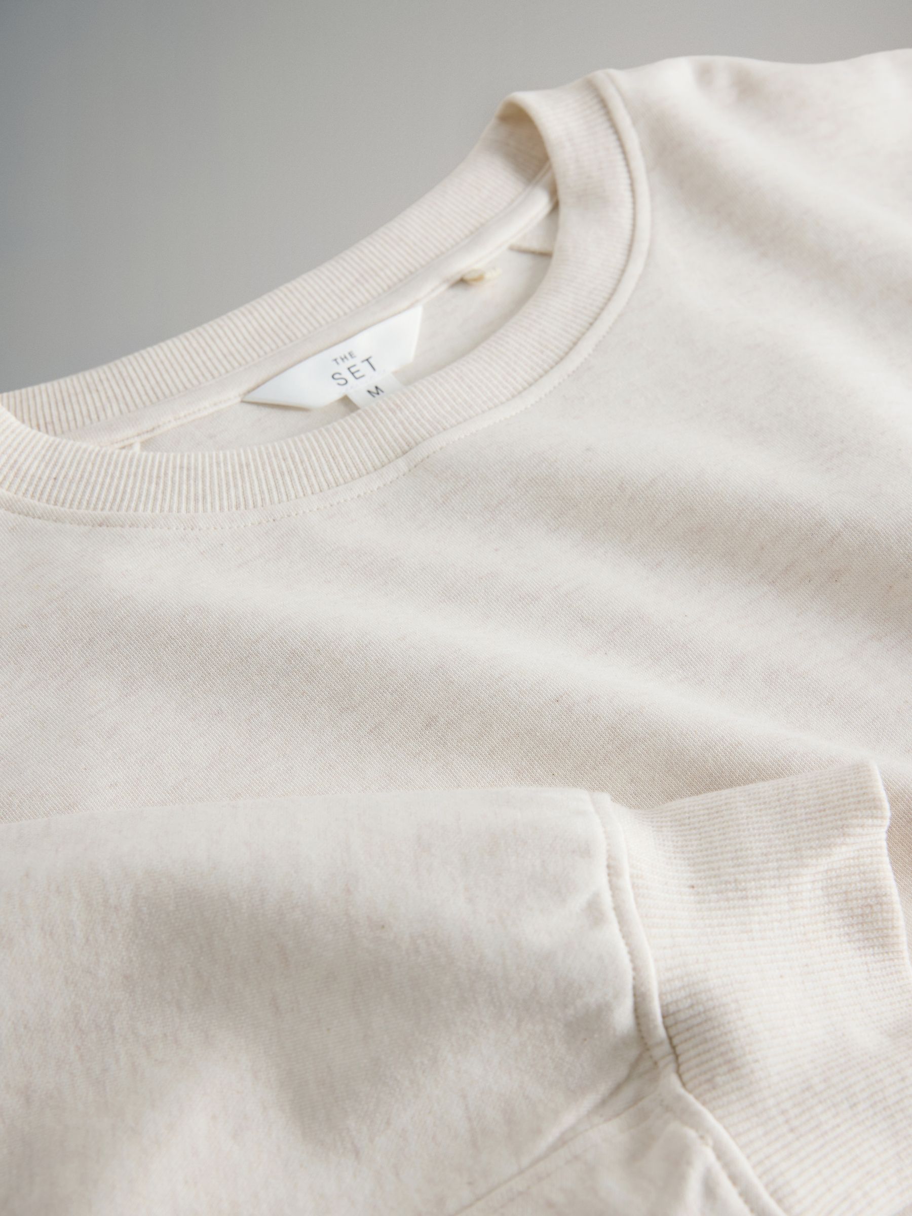 2 Pack Relaxed Crew Sweatshirt Chocolate Brown/Cream - Image 5 of 5