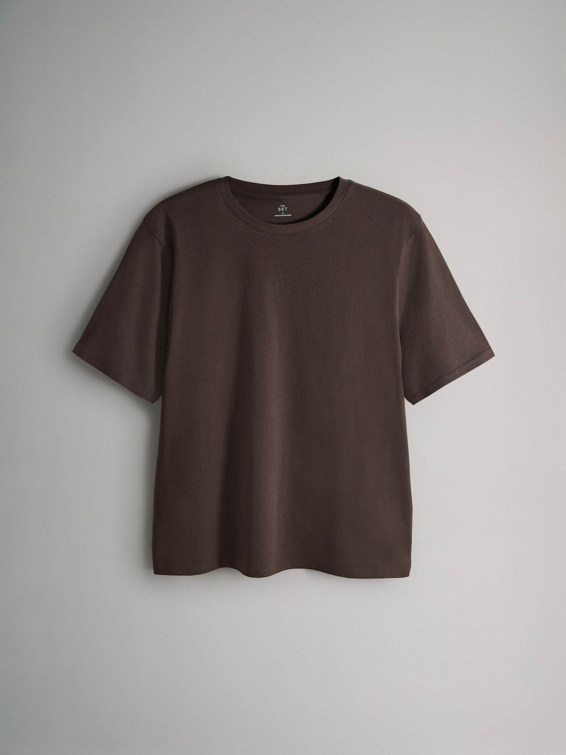 10 Pack Short Sleeve Relaxed Fit Crew Neck T-Shirts Black/White/Red/Neutrals - Image 3 of 6