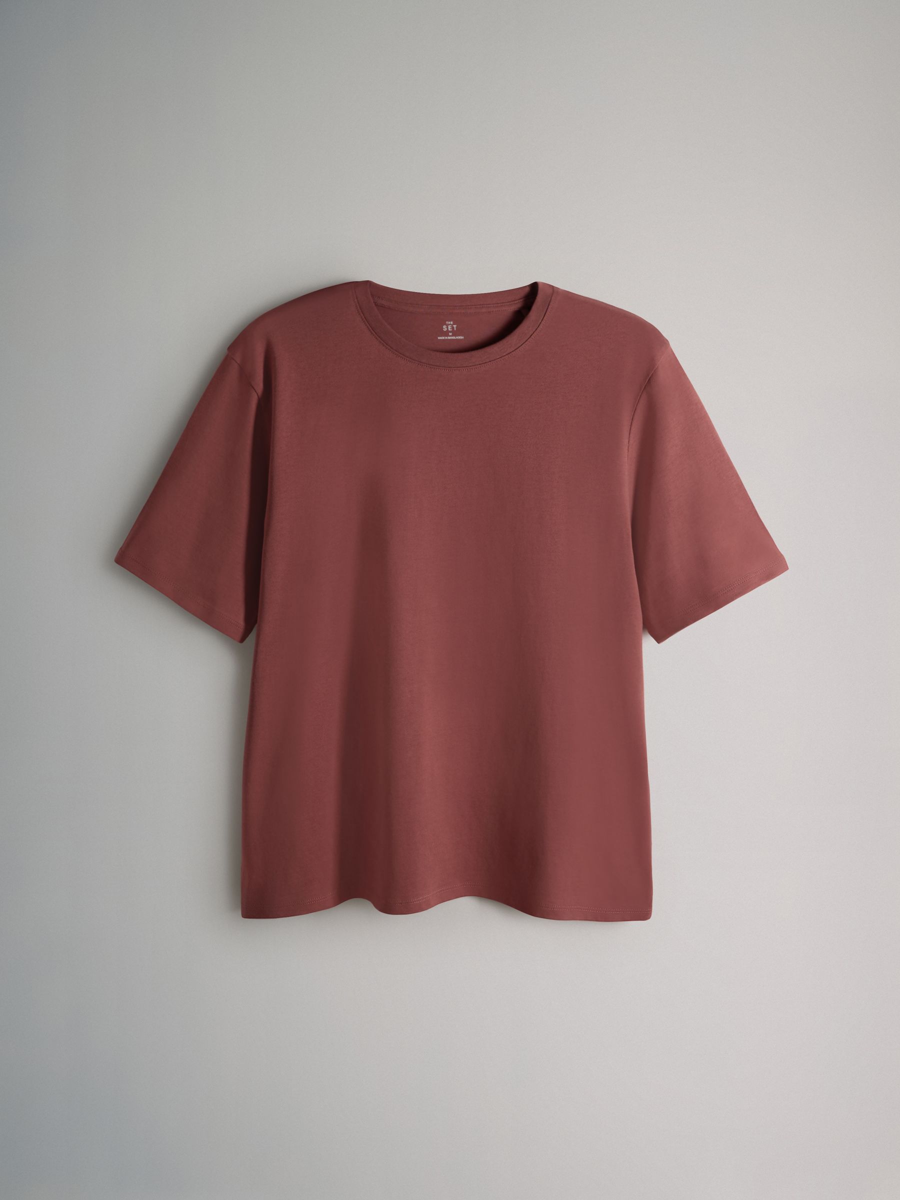 10 Pack Short Sleeve Relaxed Fit Crew Neck T-Shirts Black/White/Red/Neutrals - Image 5 of 6