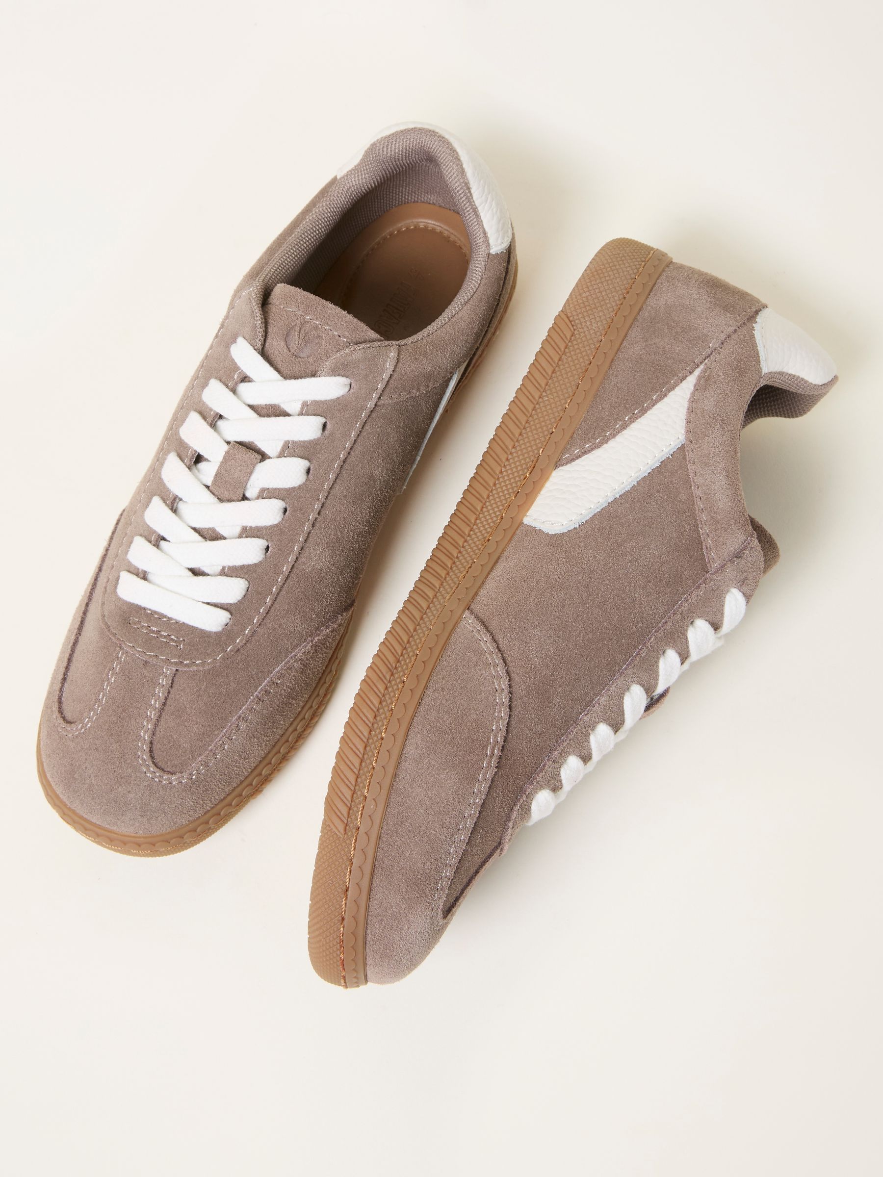 Fia Mocha Brown Retro Trainer - Image 3 of 3