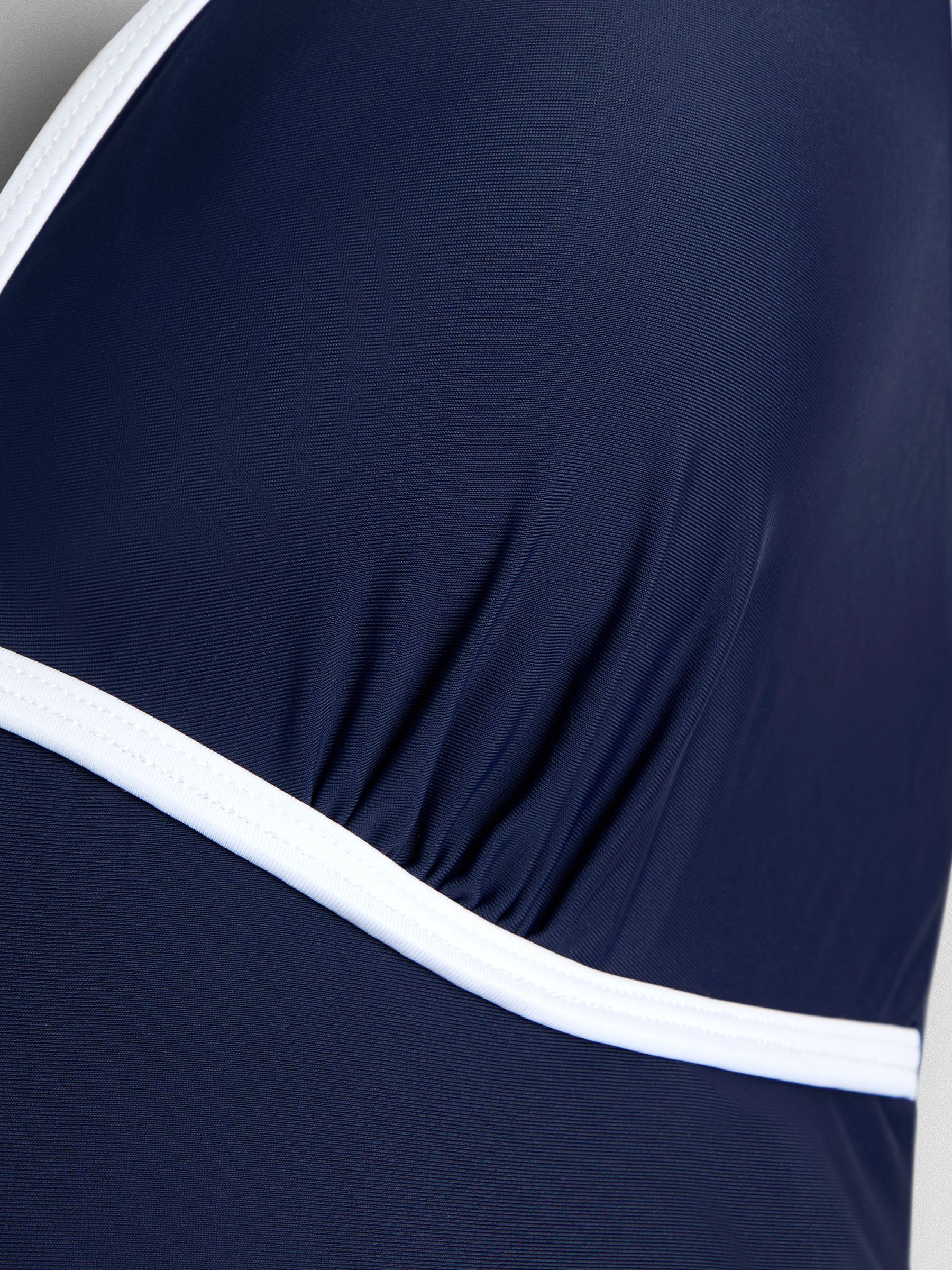 Navy Sleeveless V Neck Maternity Swimsuit - Image 4 of 4