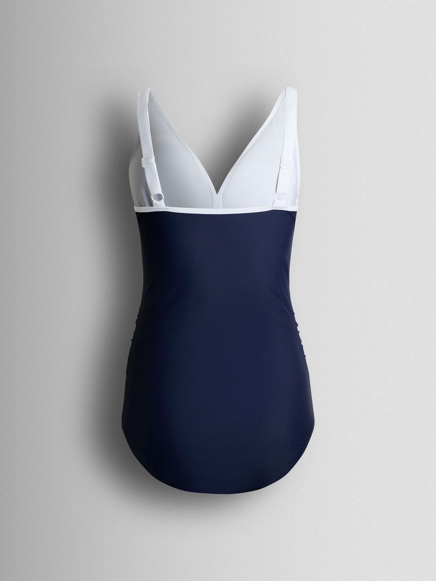 Navy Sleeveless V Neck Maternity Swimsuit - Image 7 of 7 Navy Sleeveless V Neck Maternity Swimsuit - Image 7 of 7