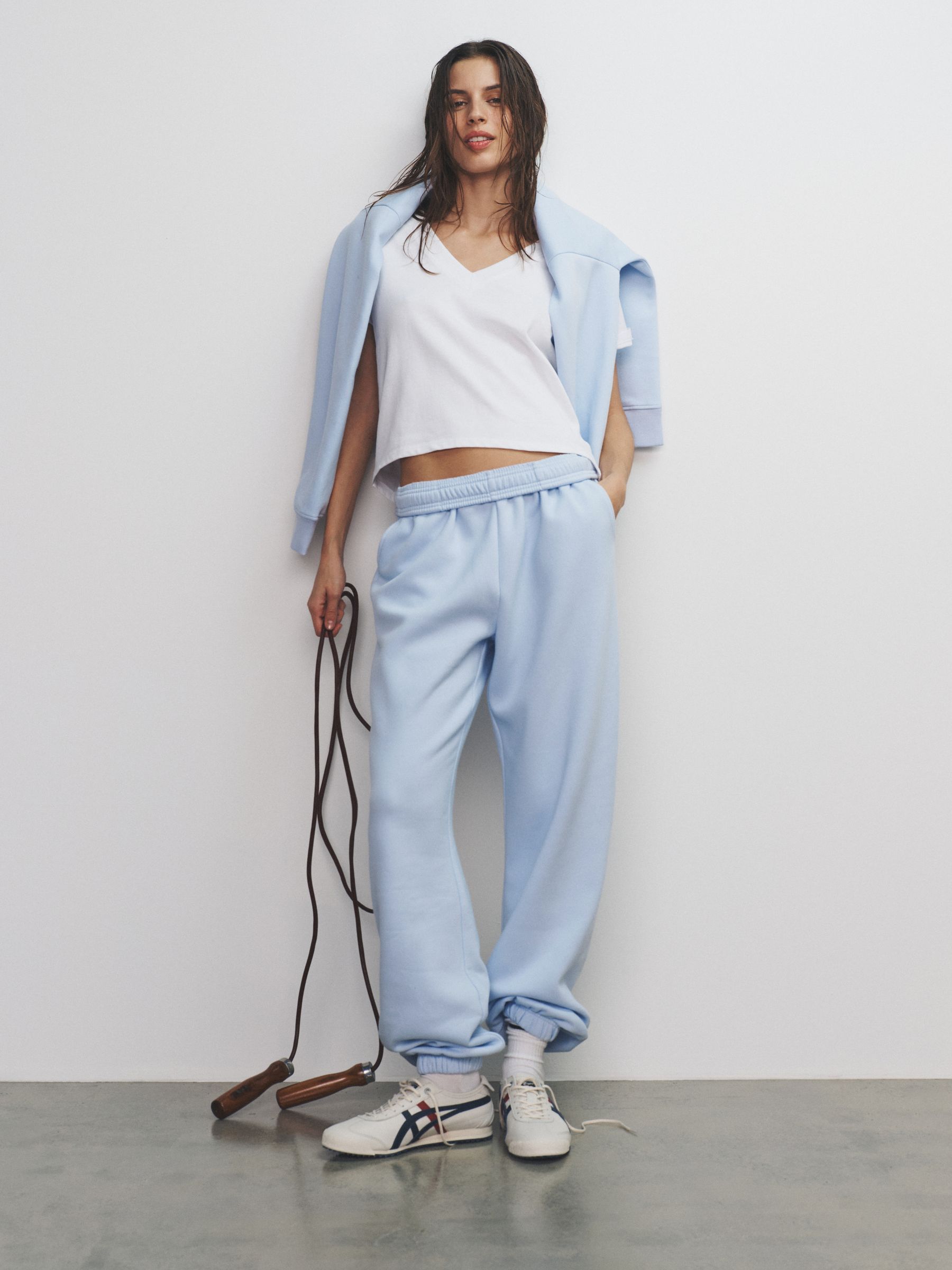 Blue/Light Blue 2 Pack Sweat Cuffed Joggers - Image 4 of 6