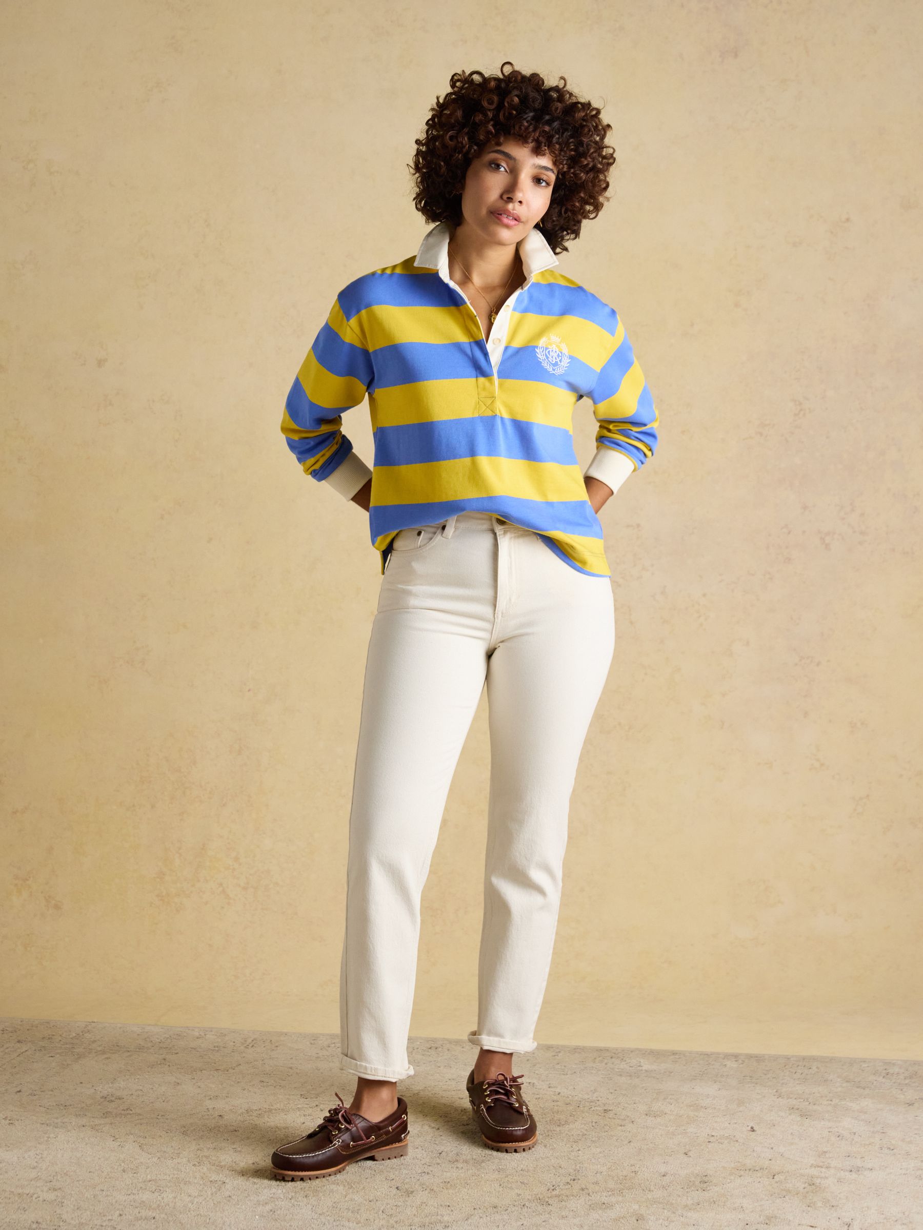 Cream Straight Fit Mid Rise Jeans - Image 3 of 6