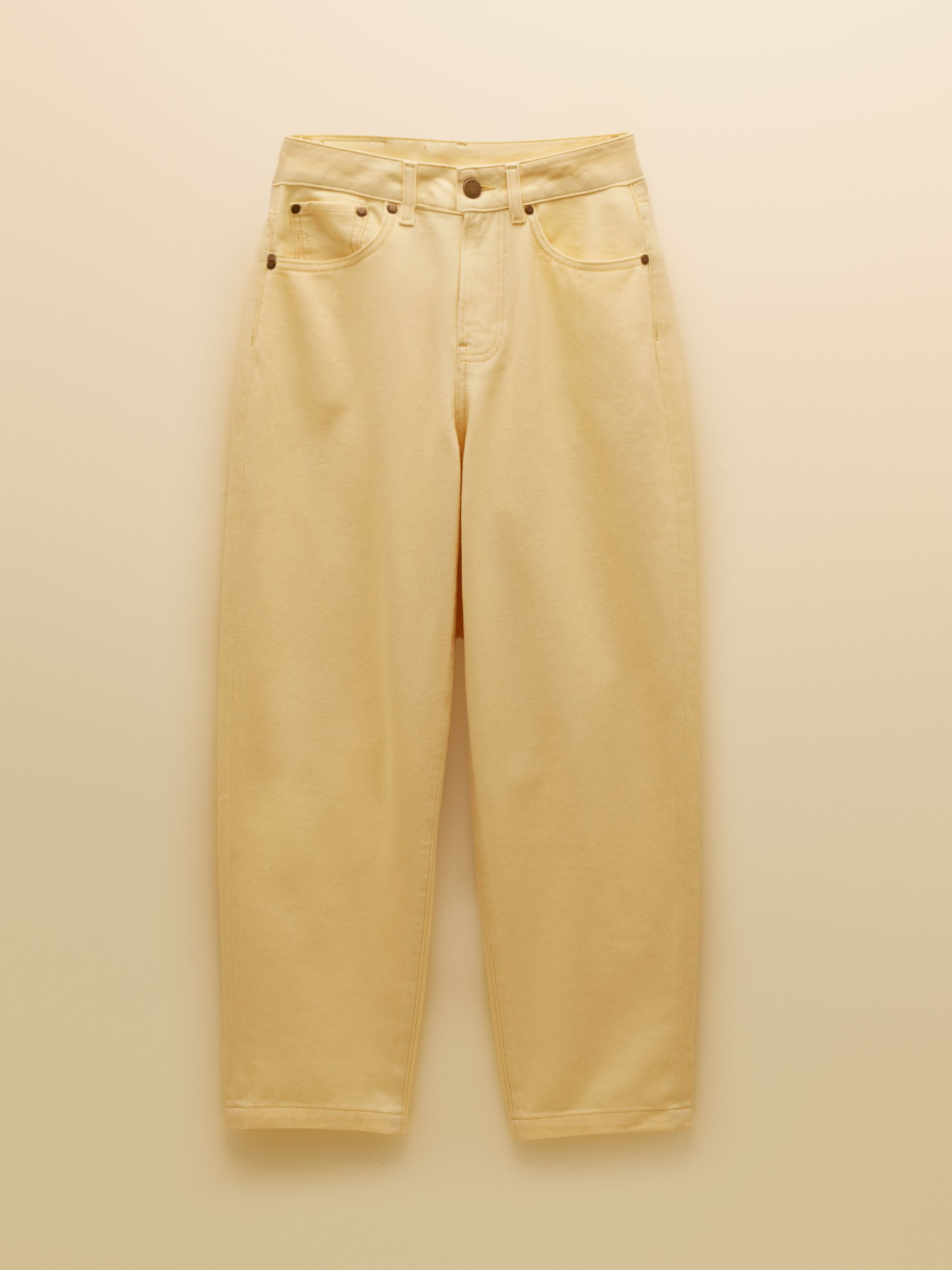 Yellow High-Waisted Tapered Fit Jeans - Image 7 of 7 Yellow High-Waisted Tapered Fit Jeans - Image 7 of 7