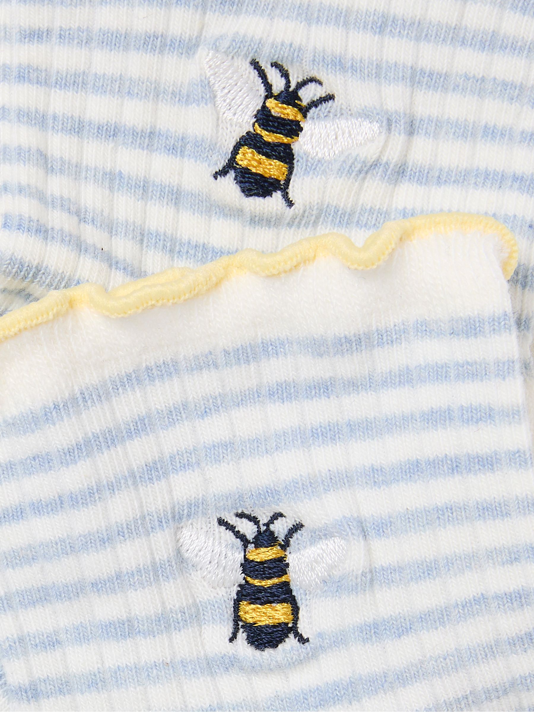 Grey Embroidered Bee Socks - Image 2 of 2