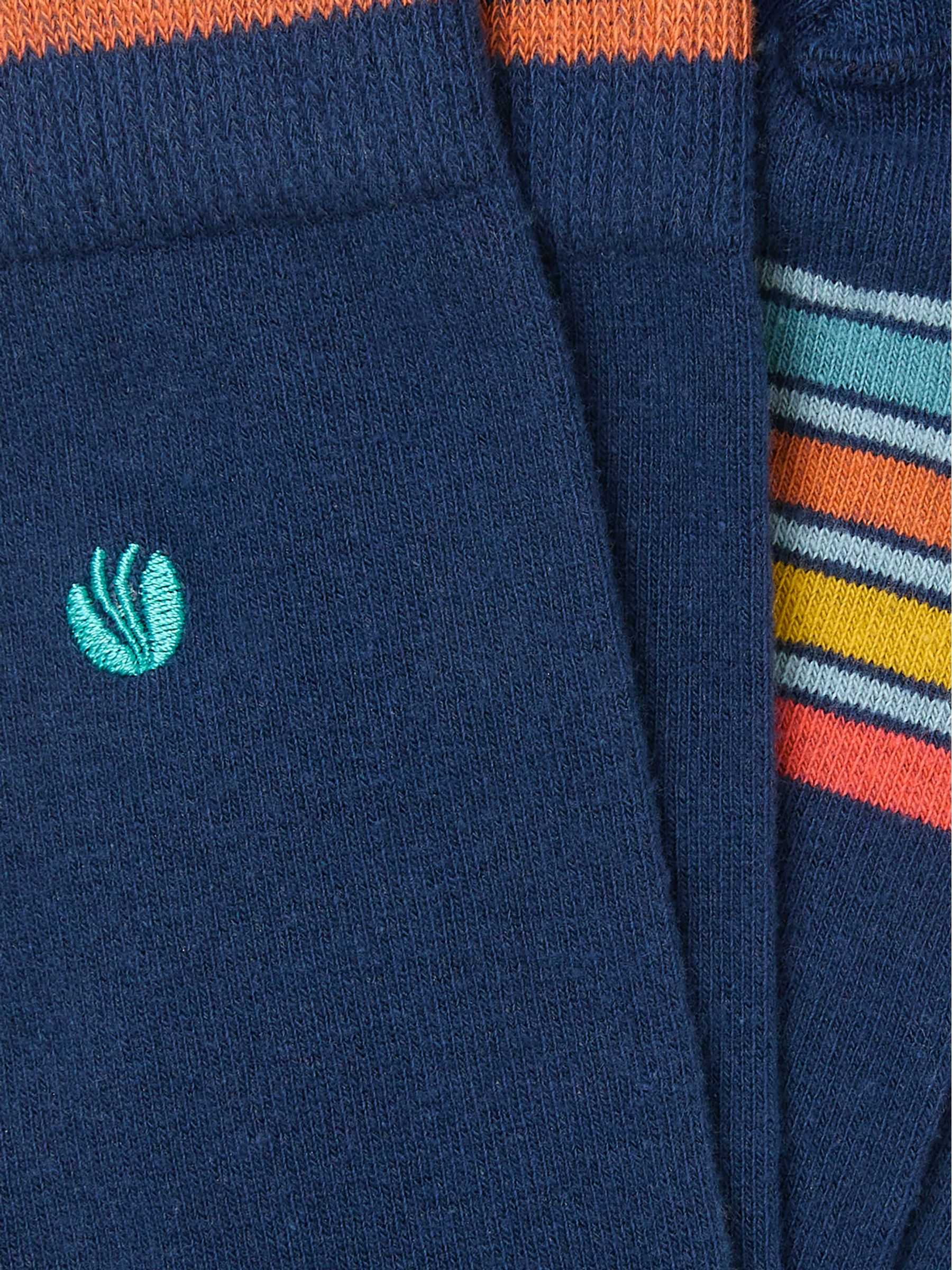 Navy Toe Stripe Socks - Image 2 of 2