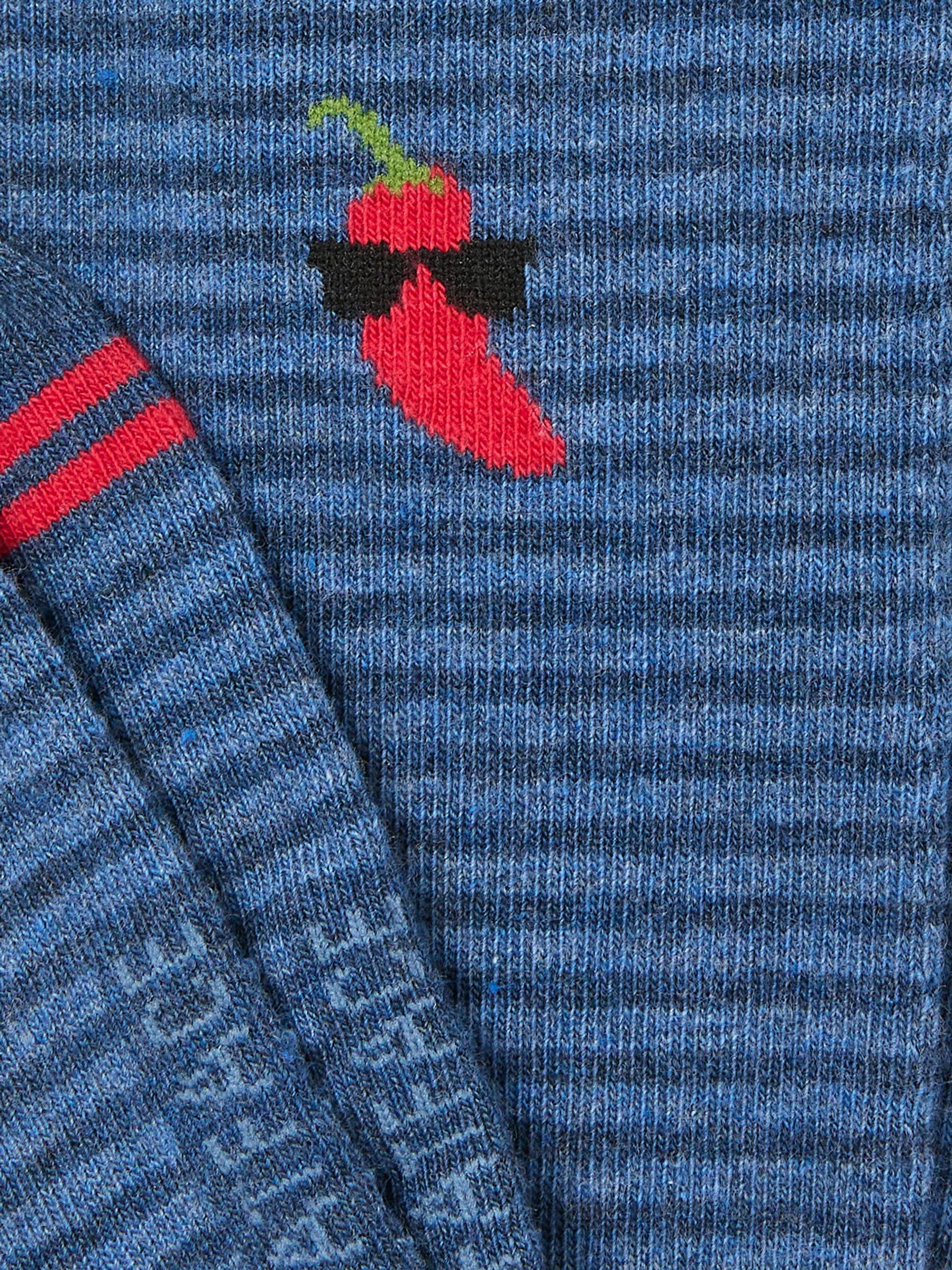 Navy Chilli Socks - Image 2 of 2