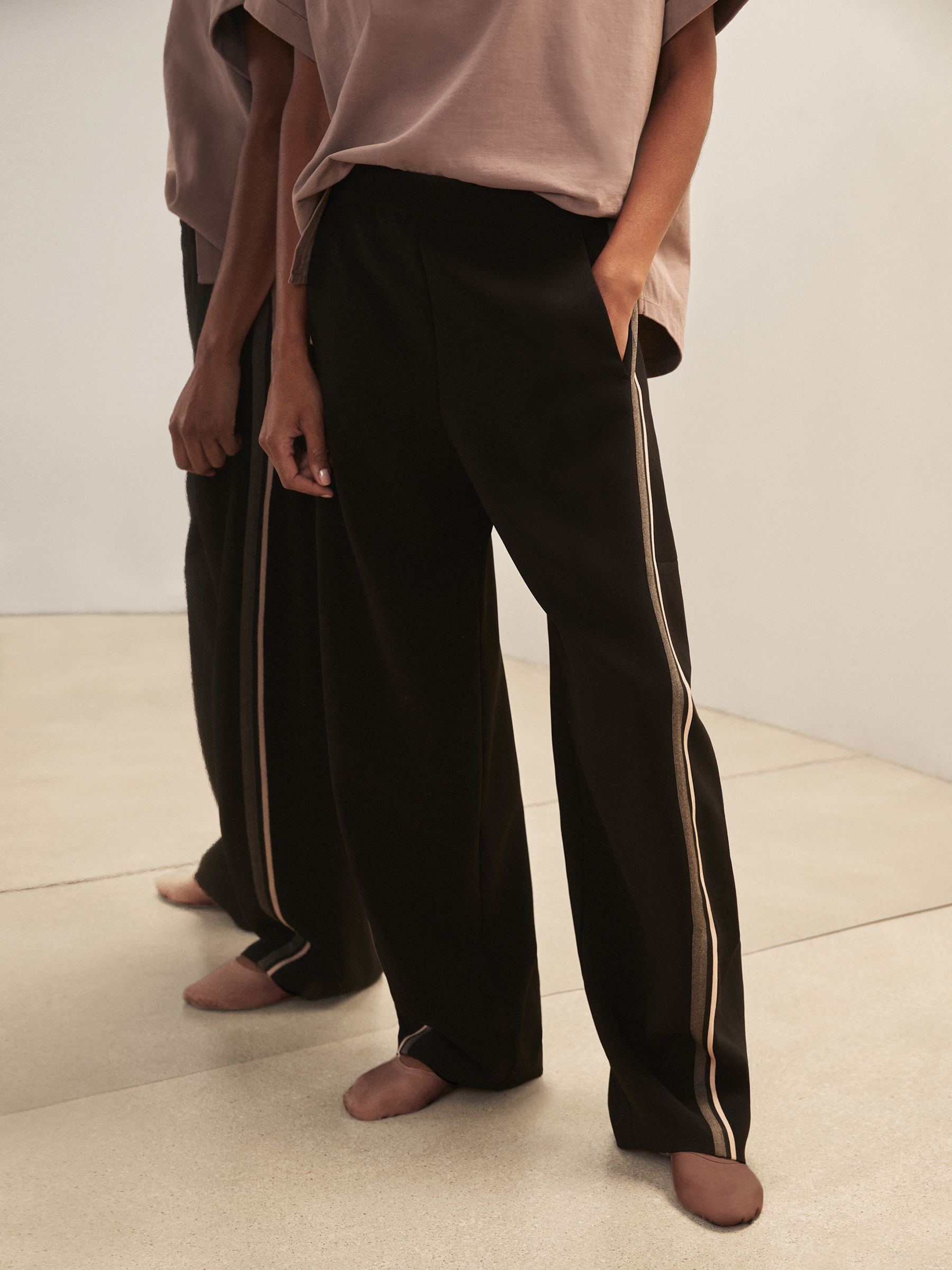 Reiss | Royal Ballet Stripe Trousers in Black - image 4