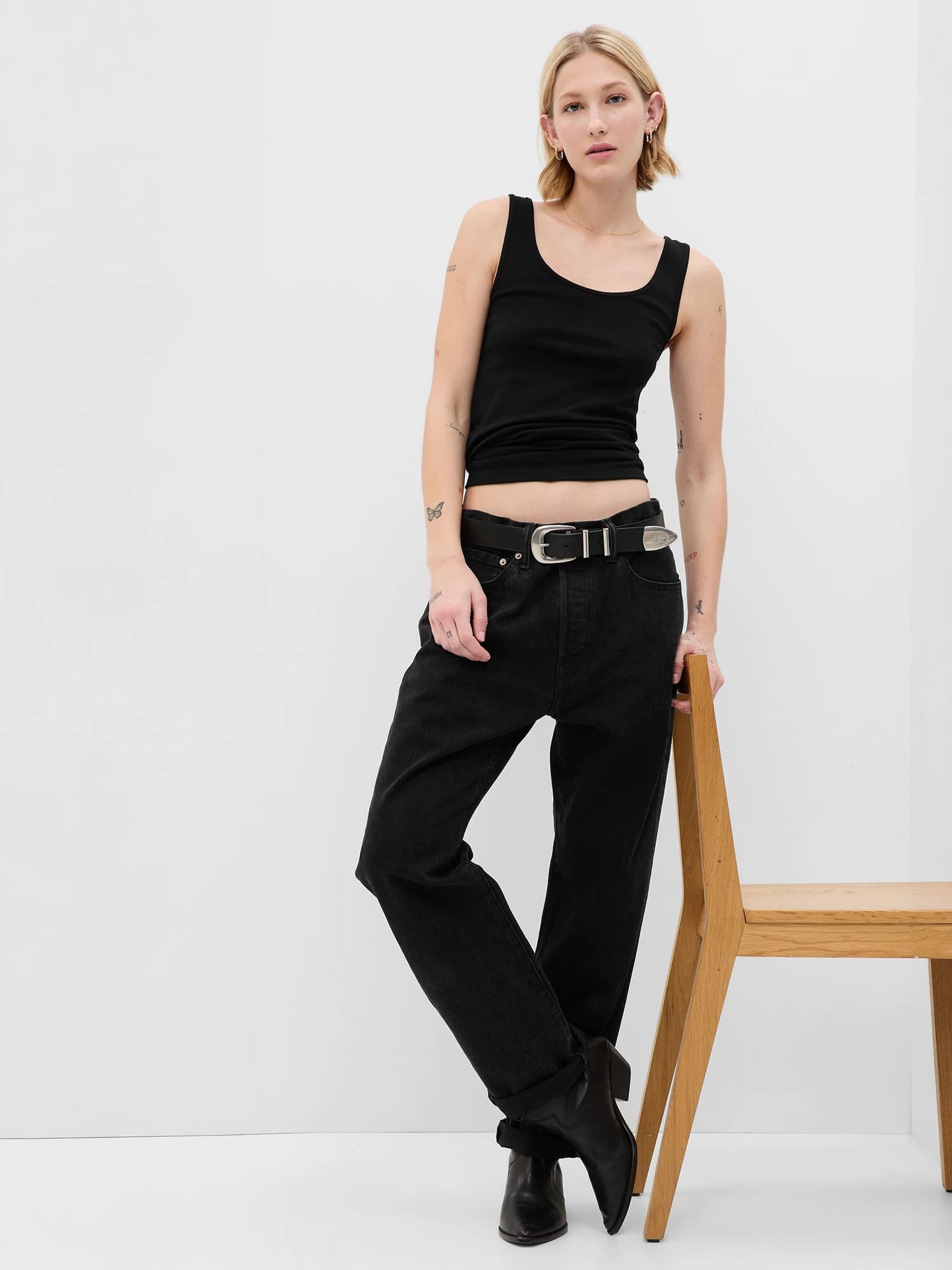 Black Modern Vest - Image 4 of 6