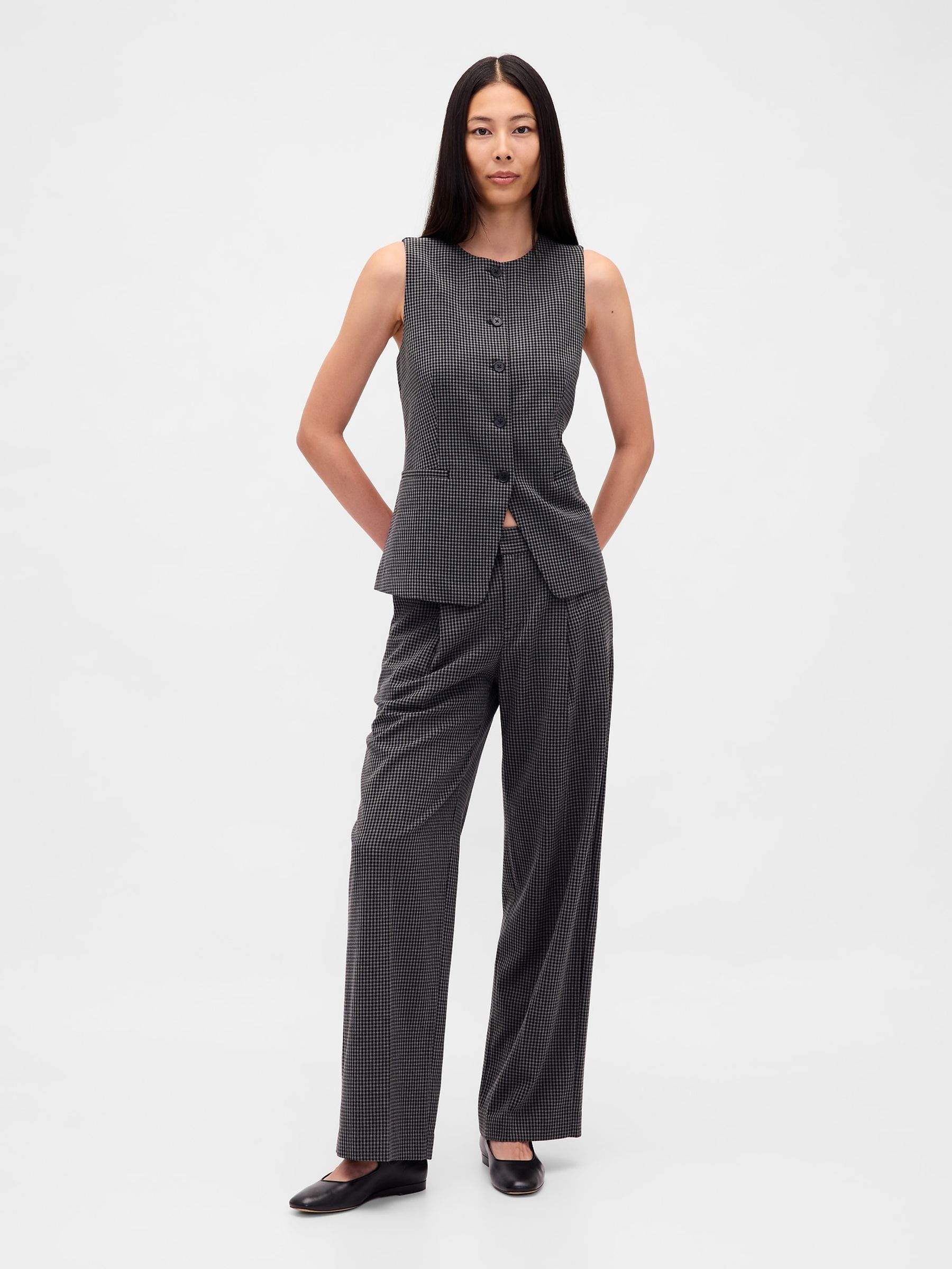 Grey 365 Low Waist Pleated Trousers - Image 4 of 6