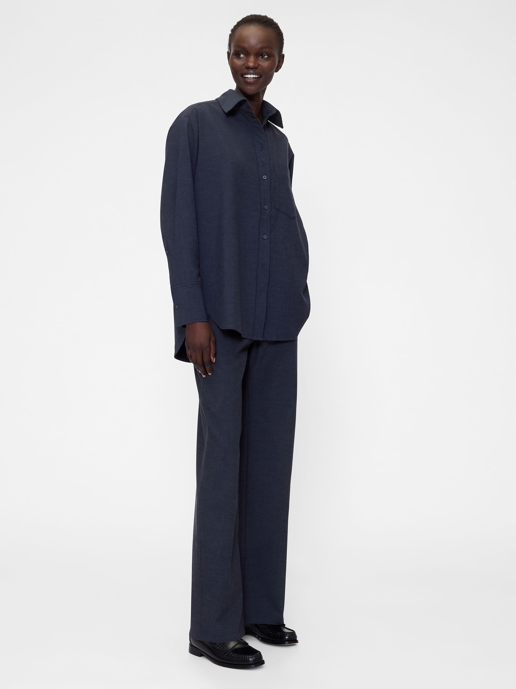 Blue Low Rise Loose Trousers - Image 3 of 5