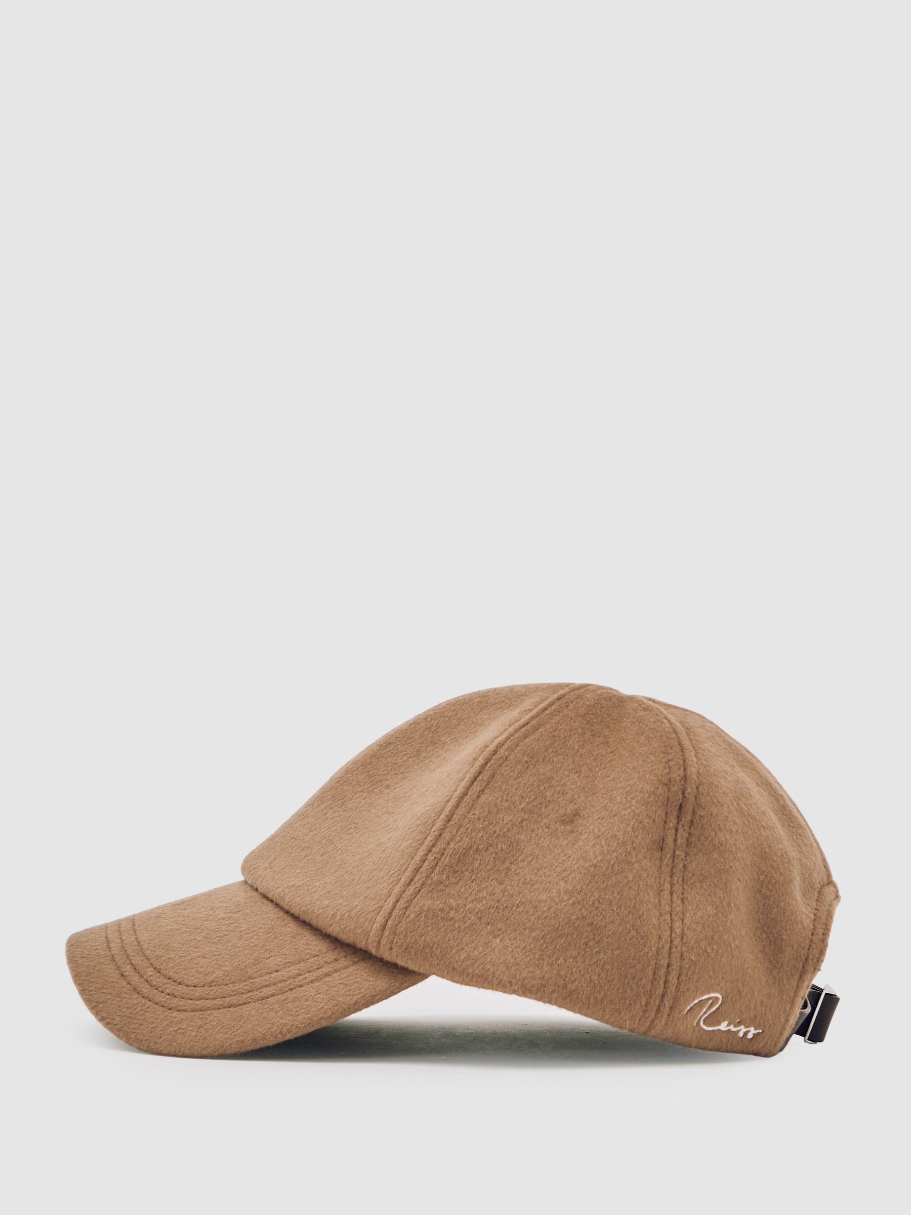 Wool-Blend Baseball Cap in Light Brown - image 4