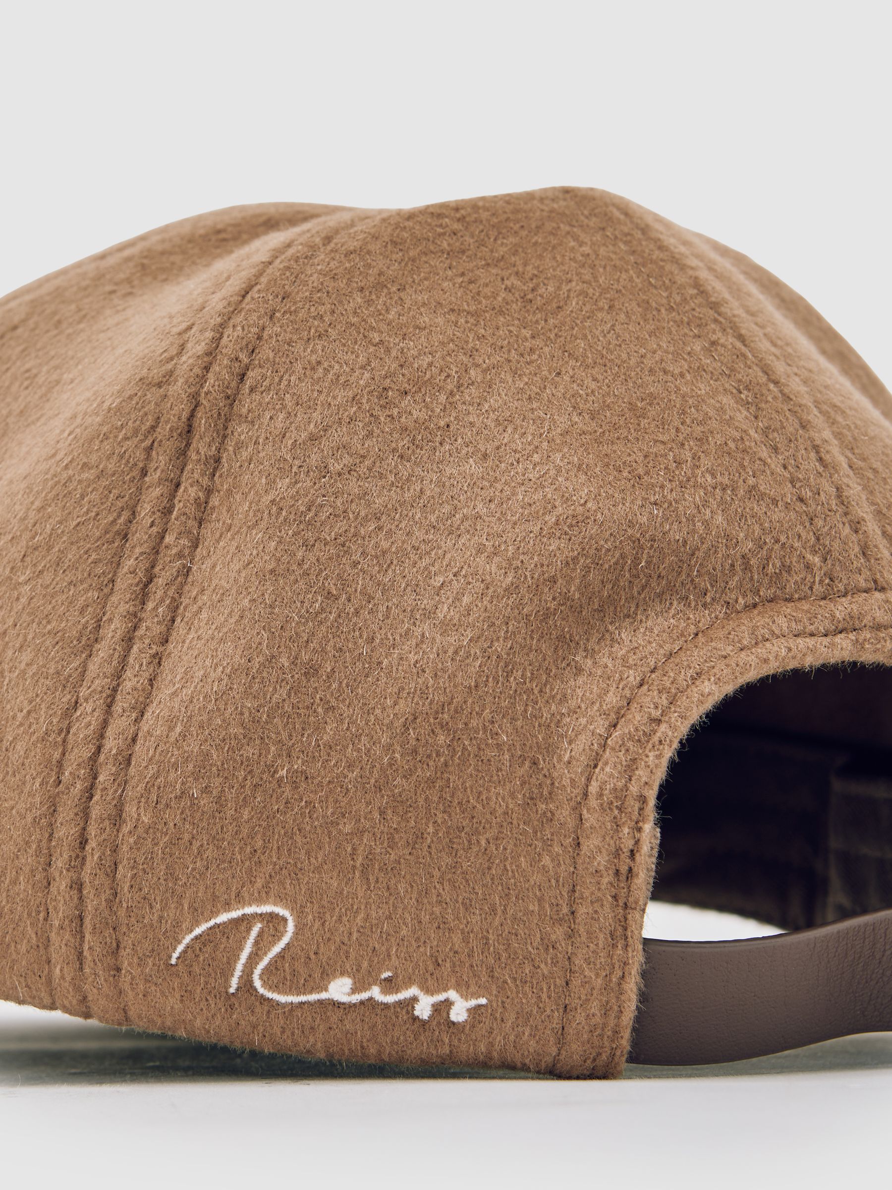 Wool-Blend Baseball Cap in Light Brown - image 3