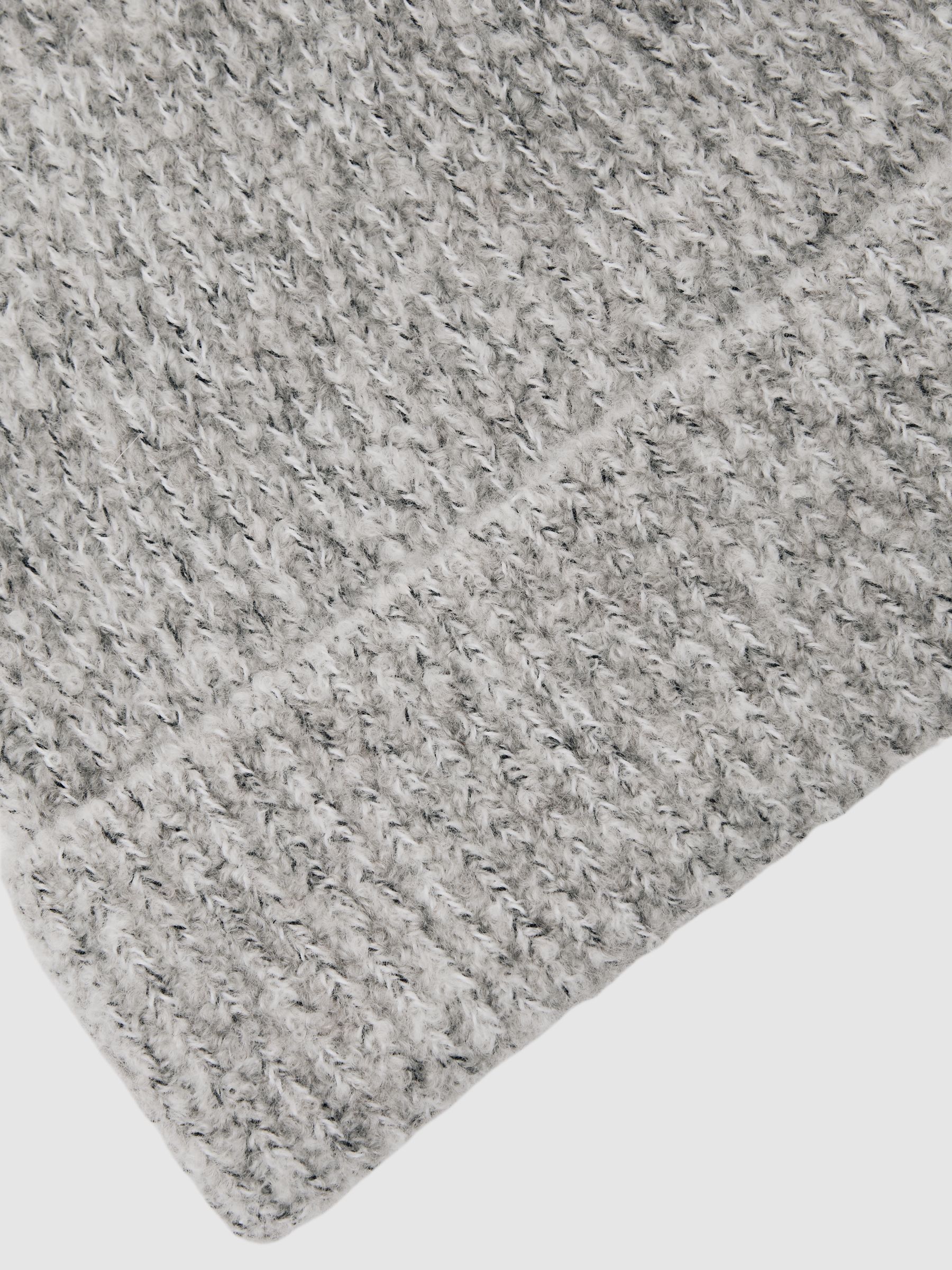 Atelier Cashmere-Blend Flecked Beanie in Soft Grey Melange - Image 3 of 3