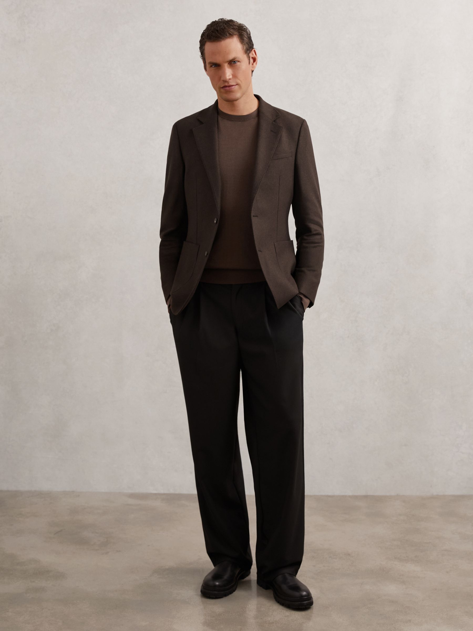 Jacket in Chocolate Brown - Image 3 of 8